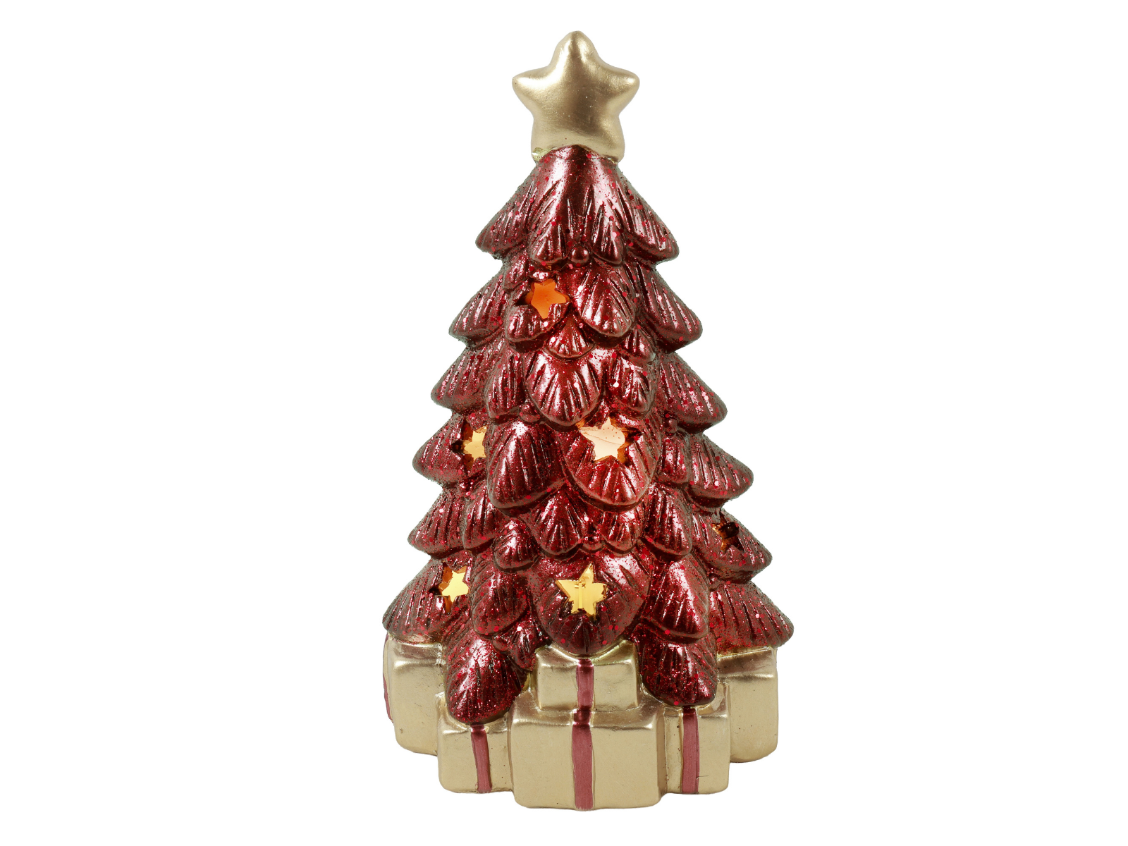 Decostar LED Weihnachtsbaum Geschenk L rouge 23cm - Produktbild 1