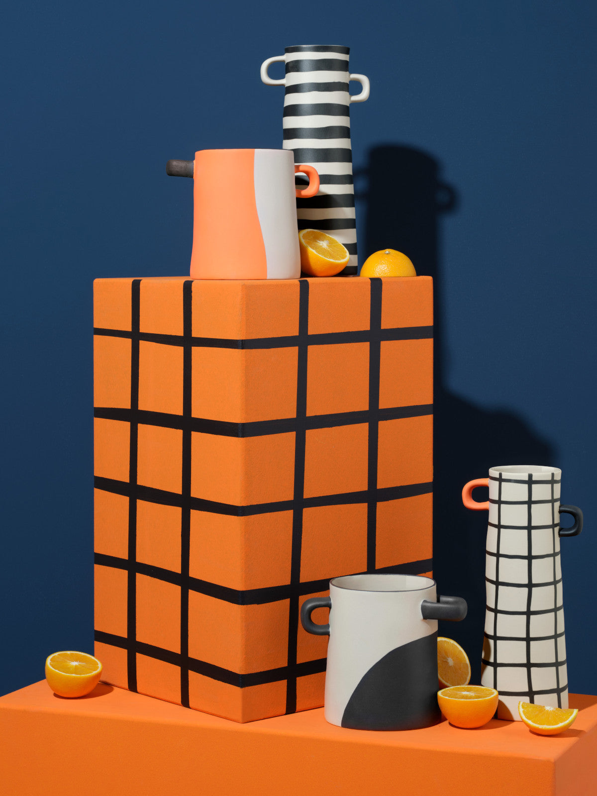 ASA rayu Vase grün kariert 17cm Lifestyle 2