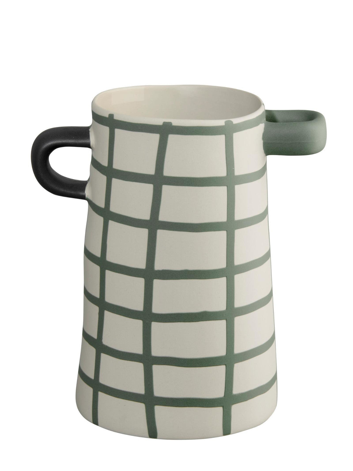 ASA rayu Vase grün kariert 17cm Freisteller 1