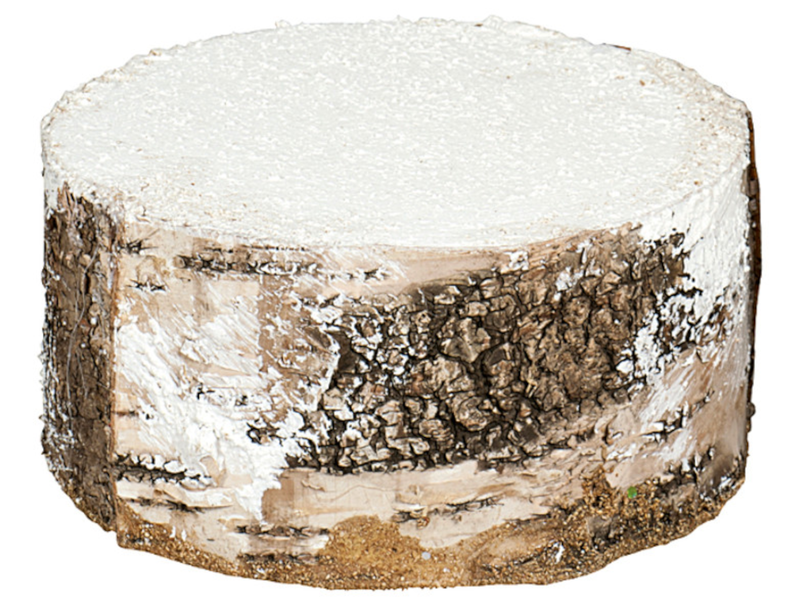 EK Stamm mit Schnee 10 cm