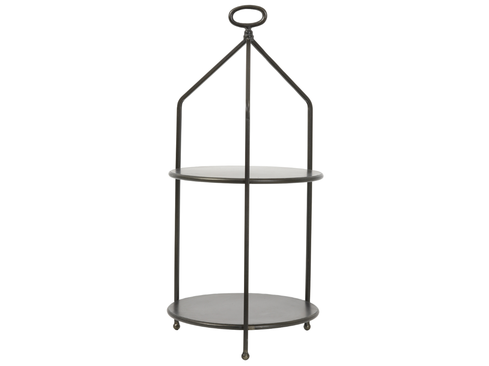 Light & Living AURDAL Etagere dunkel bronze 2 stöckig 66 cm Freisteller