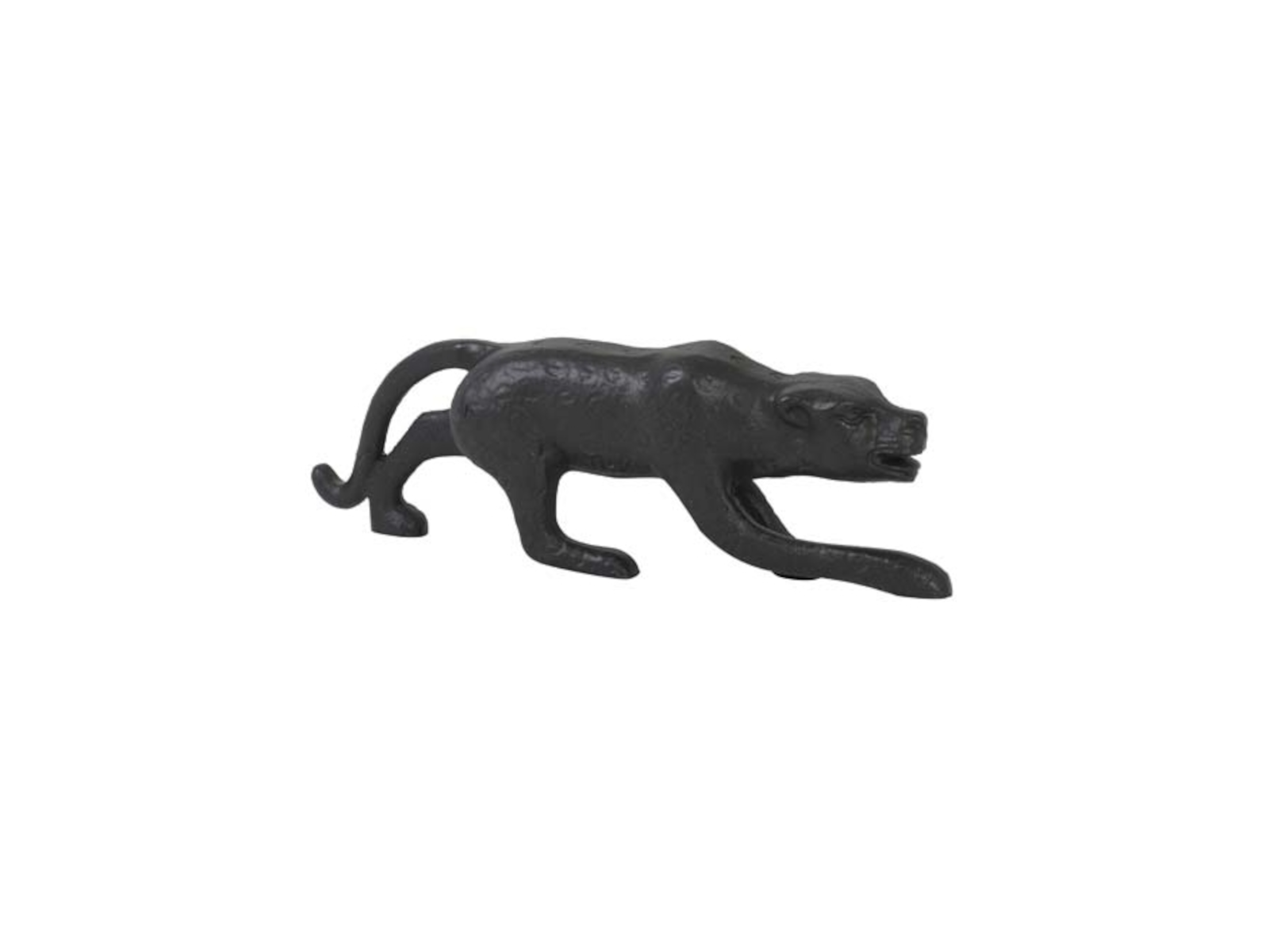 Light & Living LEOPARD Ornament schwarz matt 21 x 3,5 x 6,5 cm Freisteller