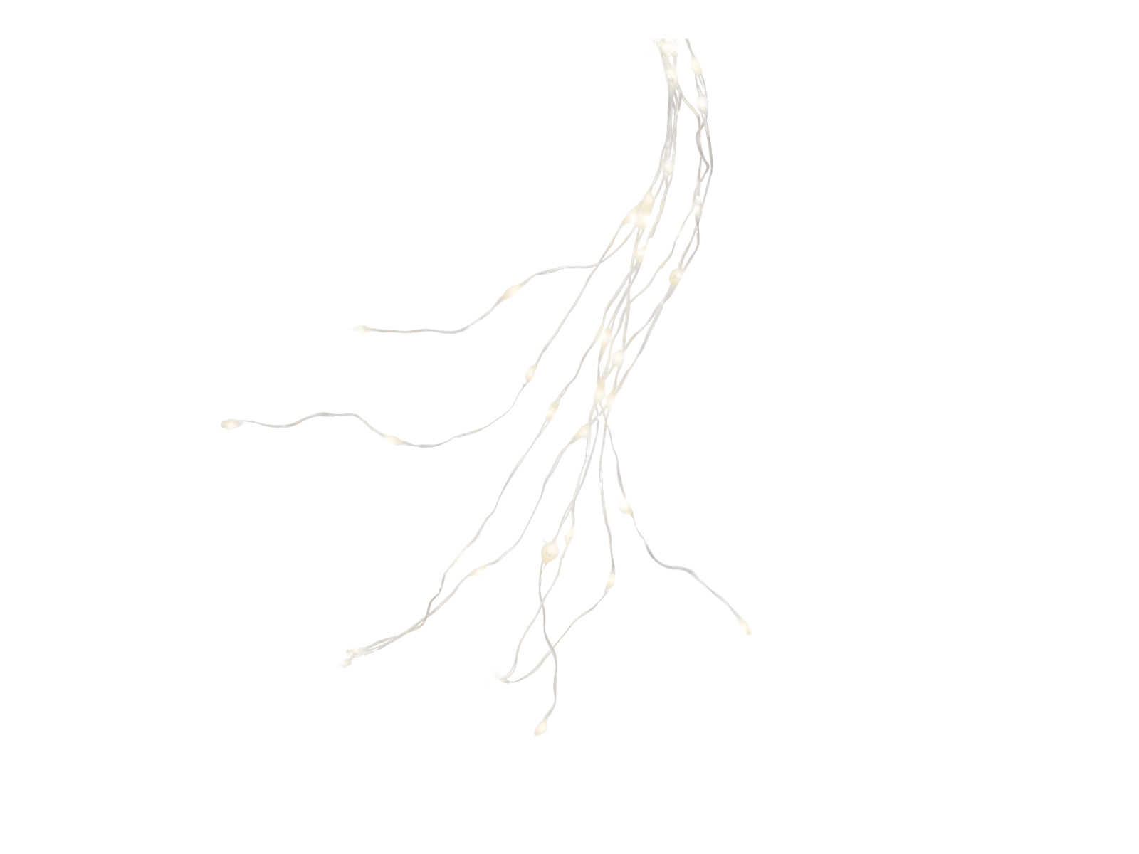  Lumineo LED Baumbeleuchtung silber/ warmes weiss 210cm Freisteller 