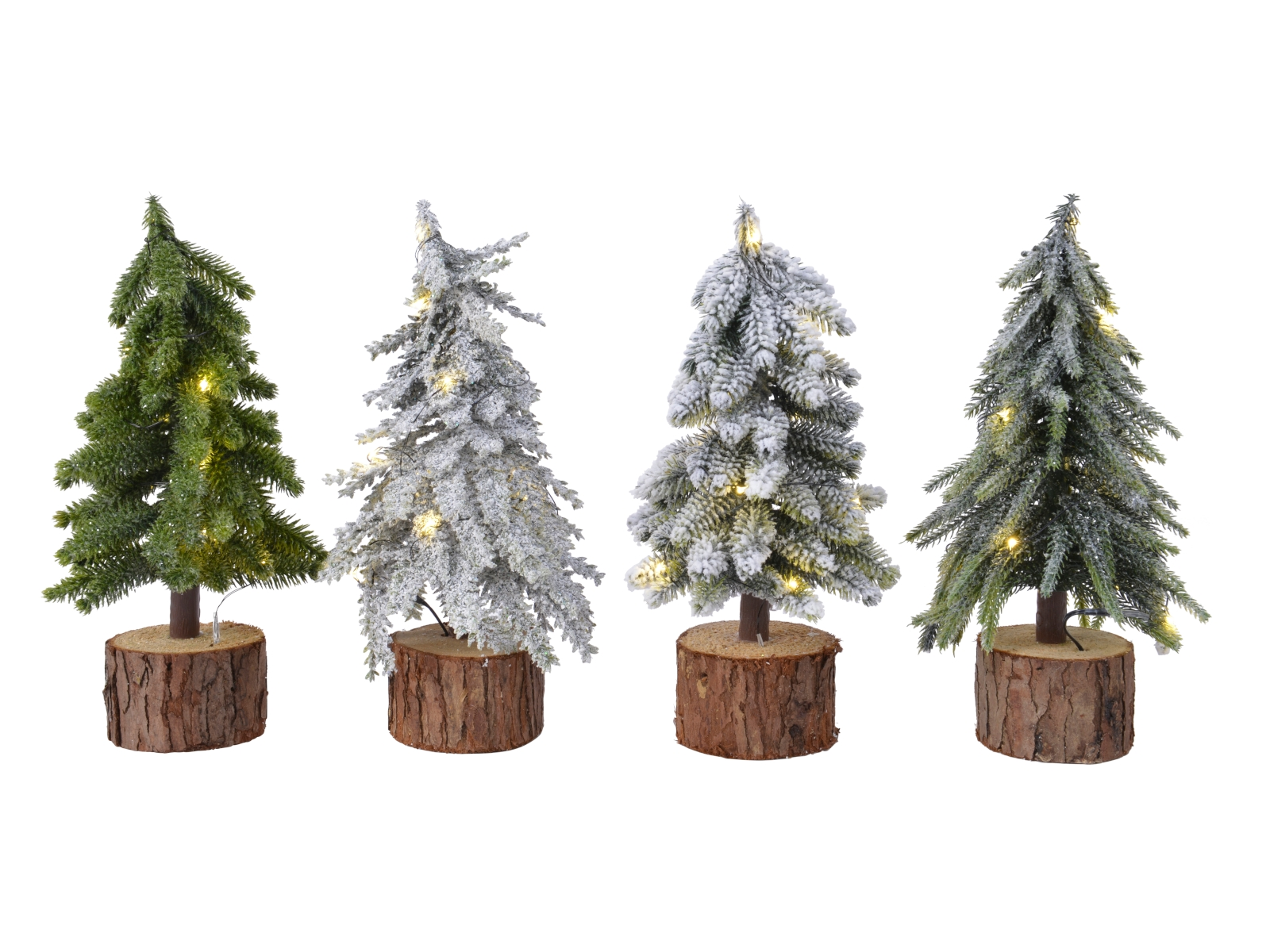 Everlands Micro LED Minibaum sortiert 28 cm Freisteller