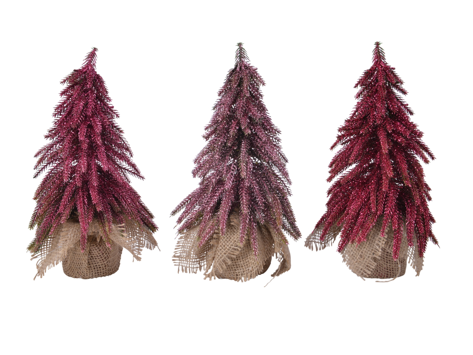 Everlands Minibaum glitter sortiert 12 x 30 cm 1 Stück Freisteller