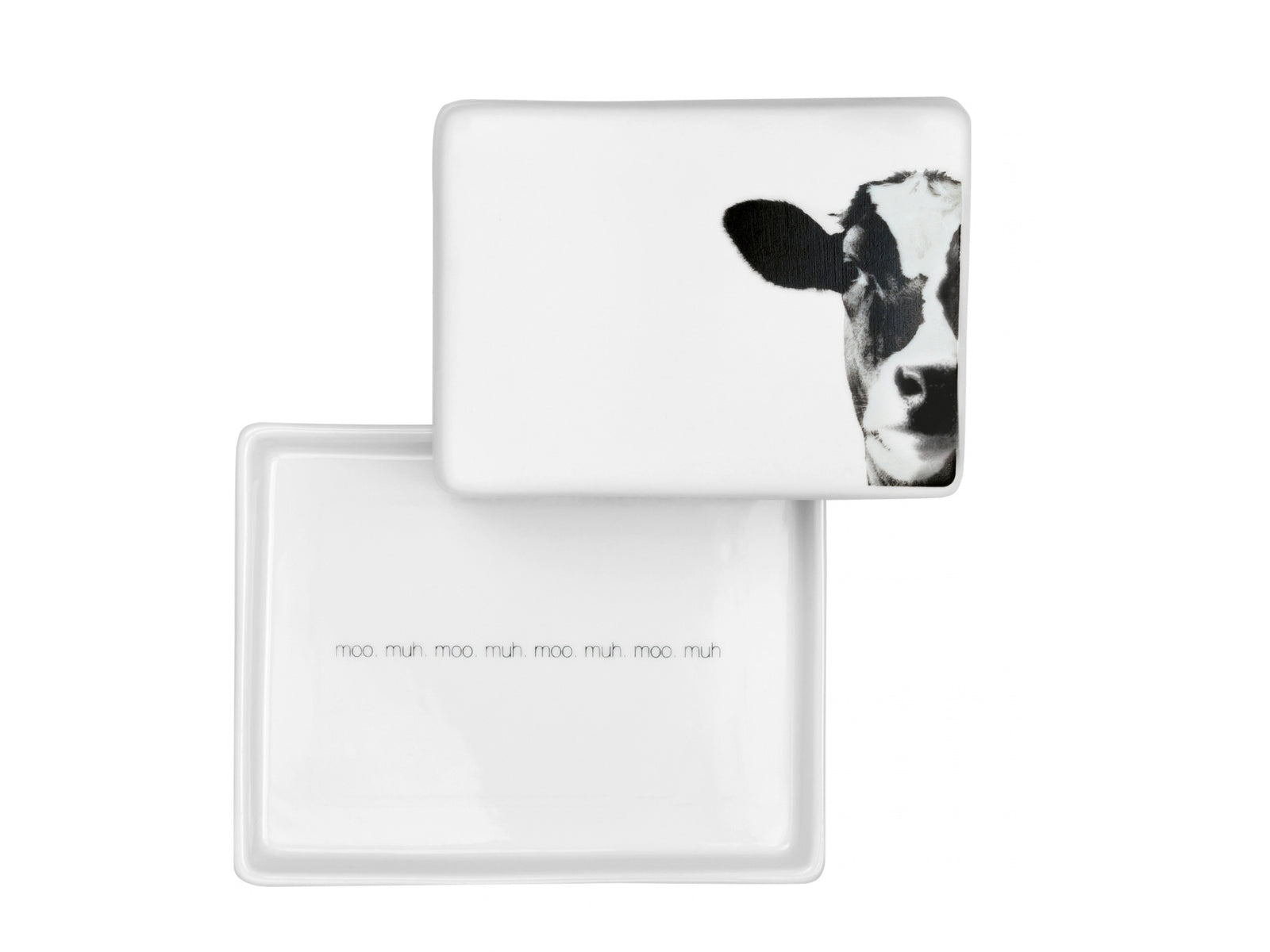 räder Butterdose Kuh weiß 14,5cm - Produktbild 1