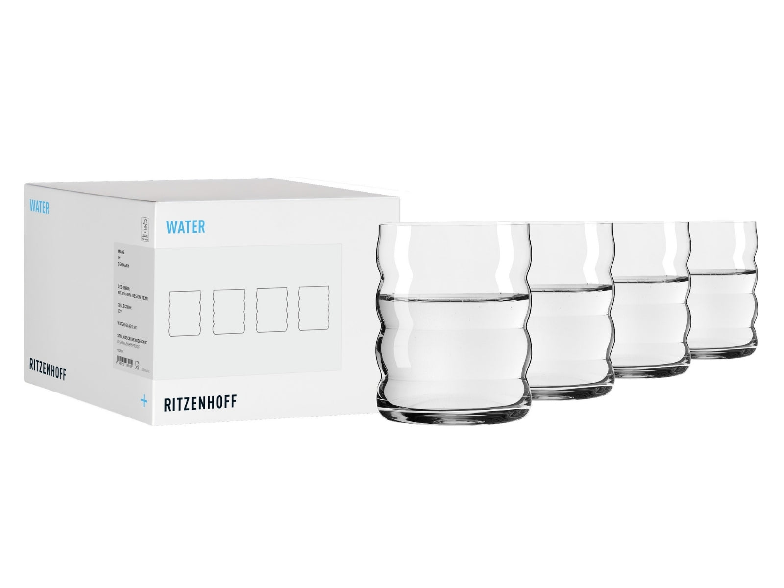 Ritzenhoff Joy Wasserglas 4er Set #1 RDT F26 - Produktbild 1