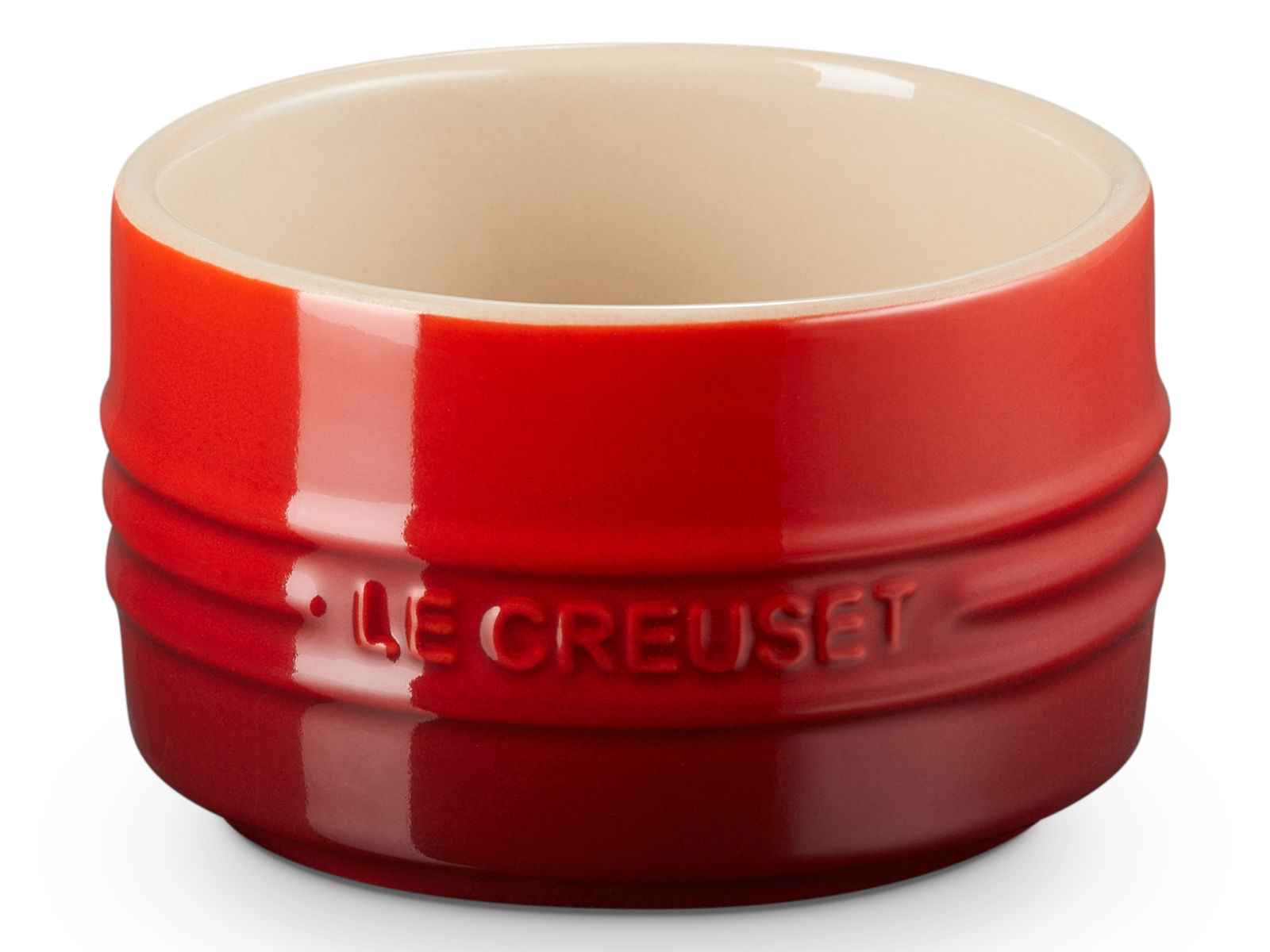 Le Creuset stapelbares Förmchen kirschrot 8cm Freisteller 1
