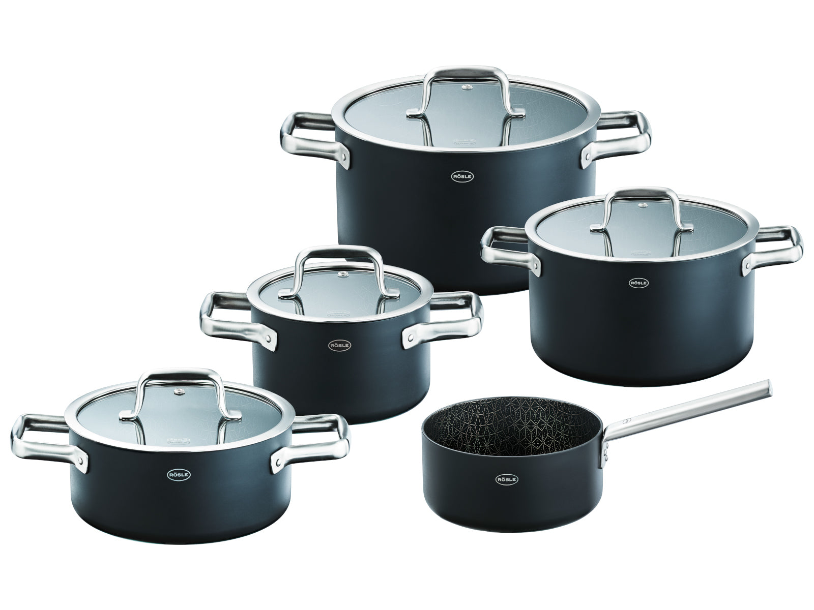 Rösle EBONIC ProNero Topfset 5tlg Freisteller