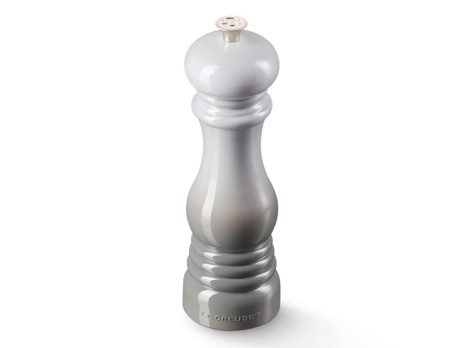 Le Creuset Salzmühle Klassik perlgrau 21cm Freisteller 3