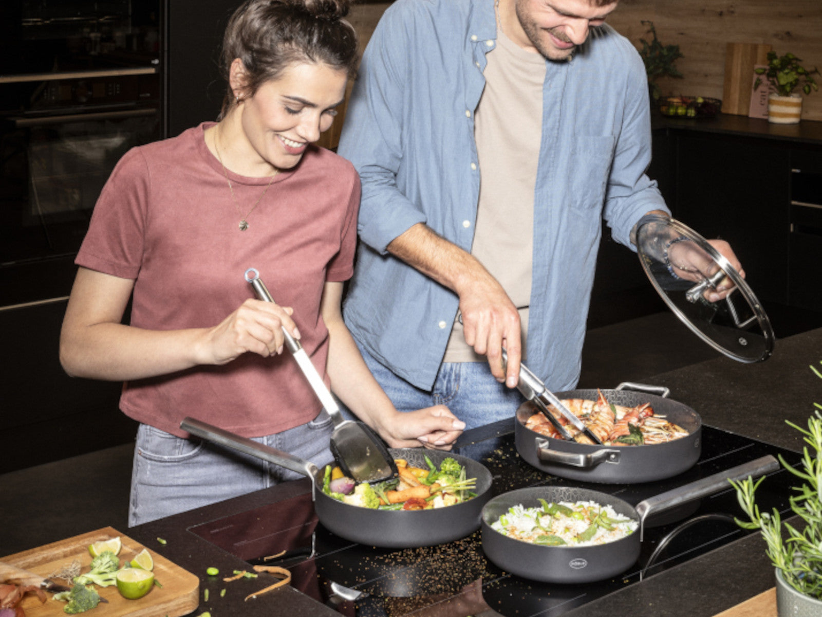 Rösle EBONIC Glasdeckel rund 20cm Lifestyle 1