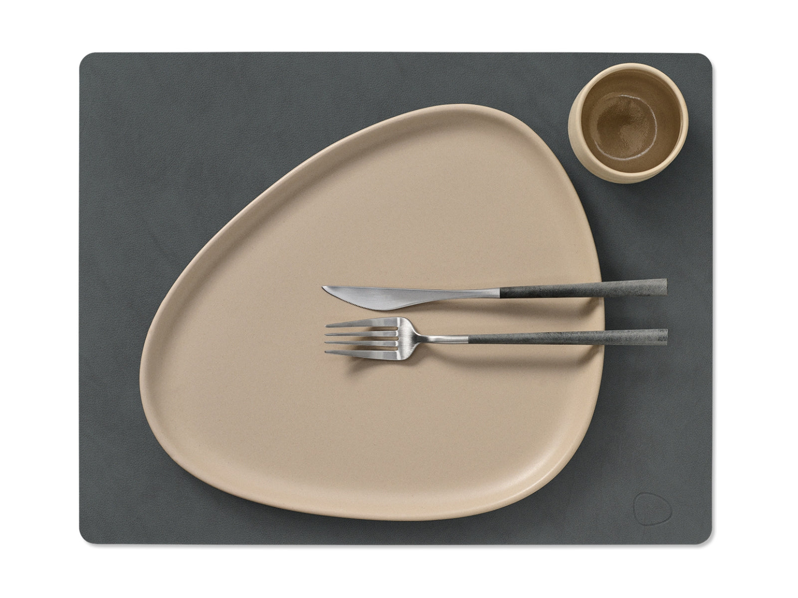 LIND DNA Nupo Tischset Square L anthracite 35x45cm - Produktbild 2