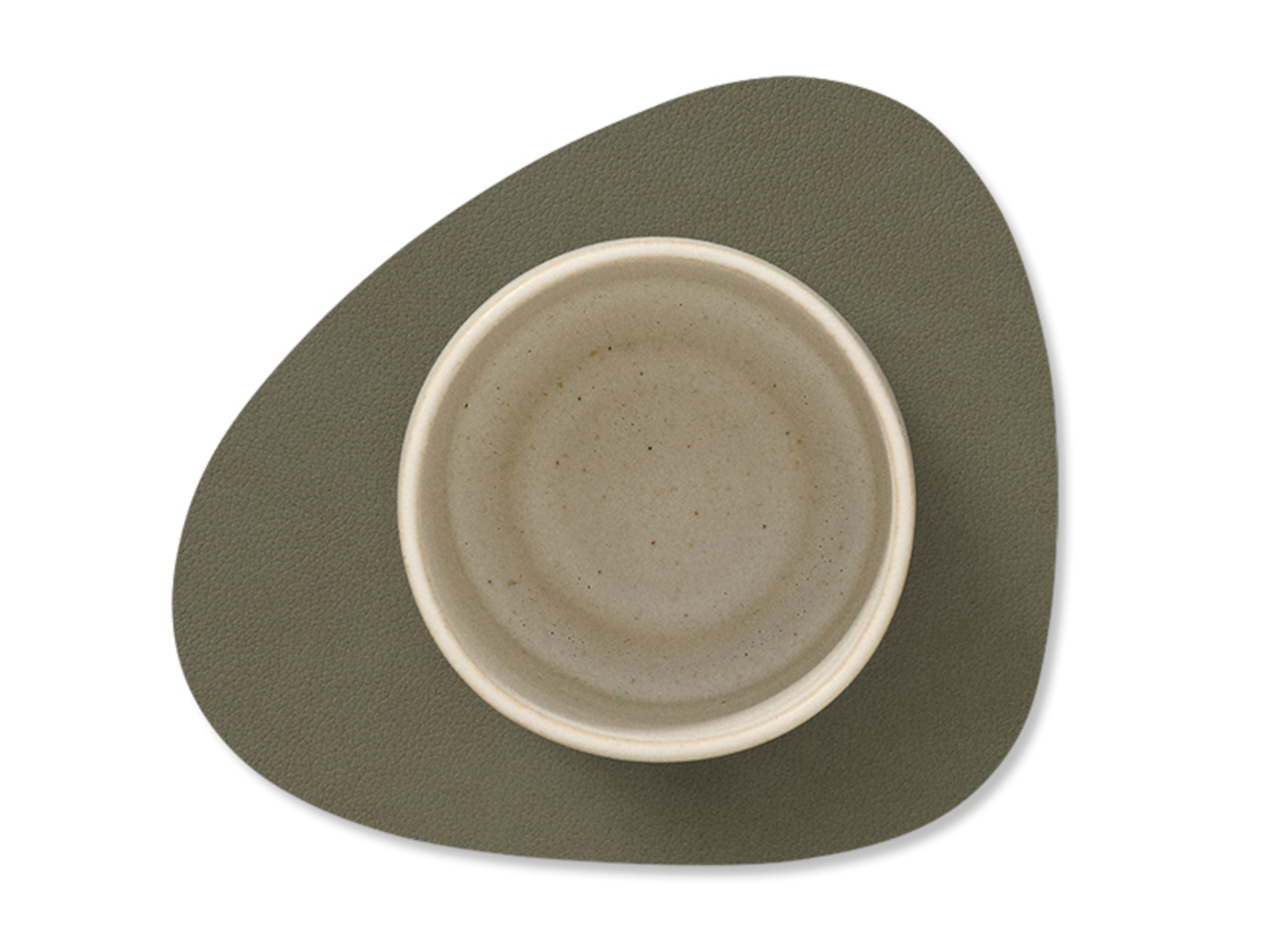 LIND DNA Nupo Untersetzer Curve Double army green/nature 11 x 13cm Freisteller 5