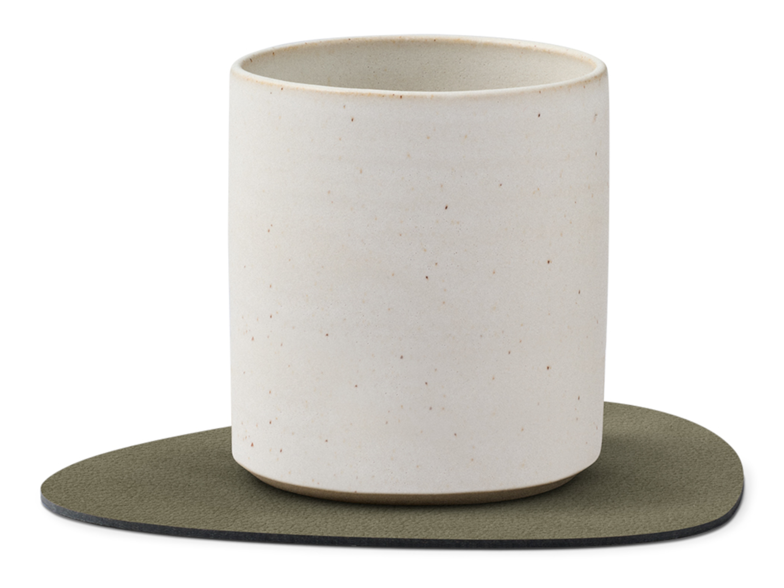 LIND DNA Nupo Untersetzer Curve Double army green/nature 11 x 13cm Freisteller 4