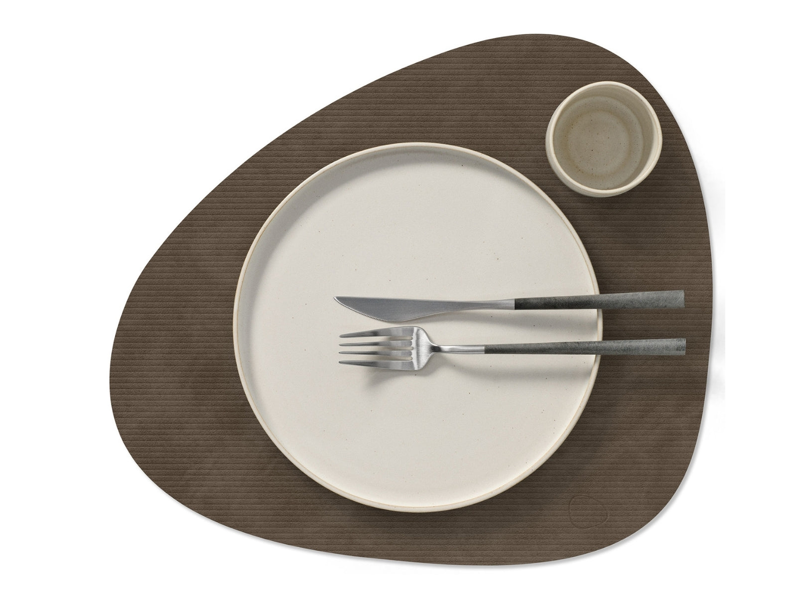 LIND DNA Corduroy Tischset Curve L caviar 37x44cm - Produktbild 2