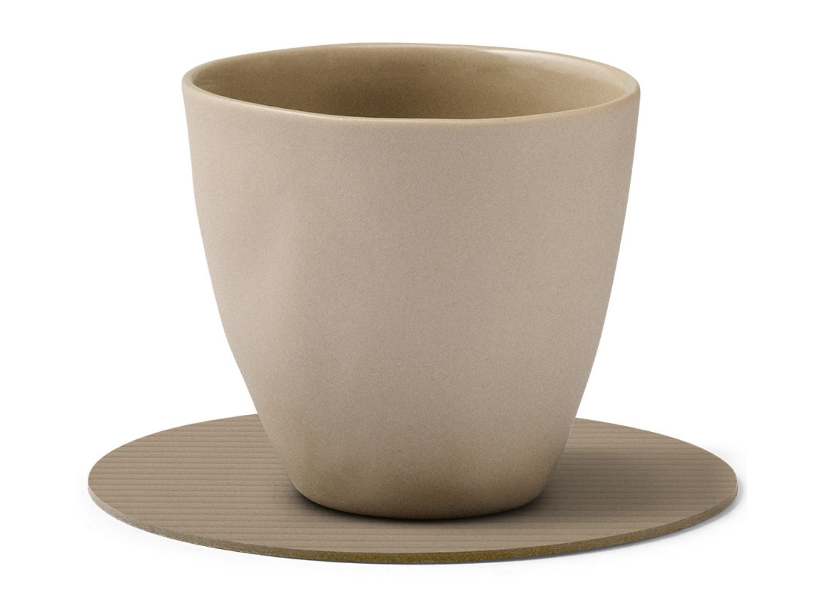 LIND DNA Corduroy Untersetzer Circle clay brown 10cm - Produktbild 2