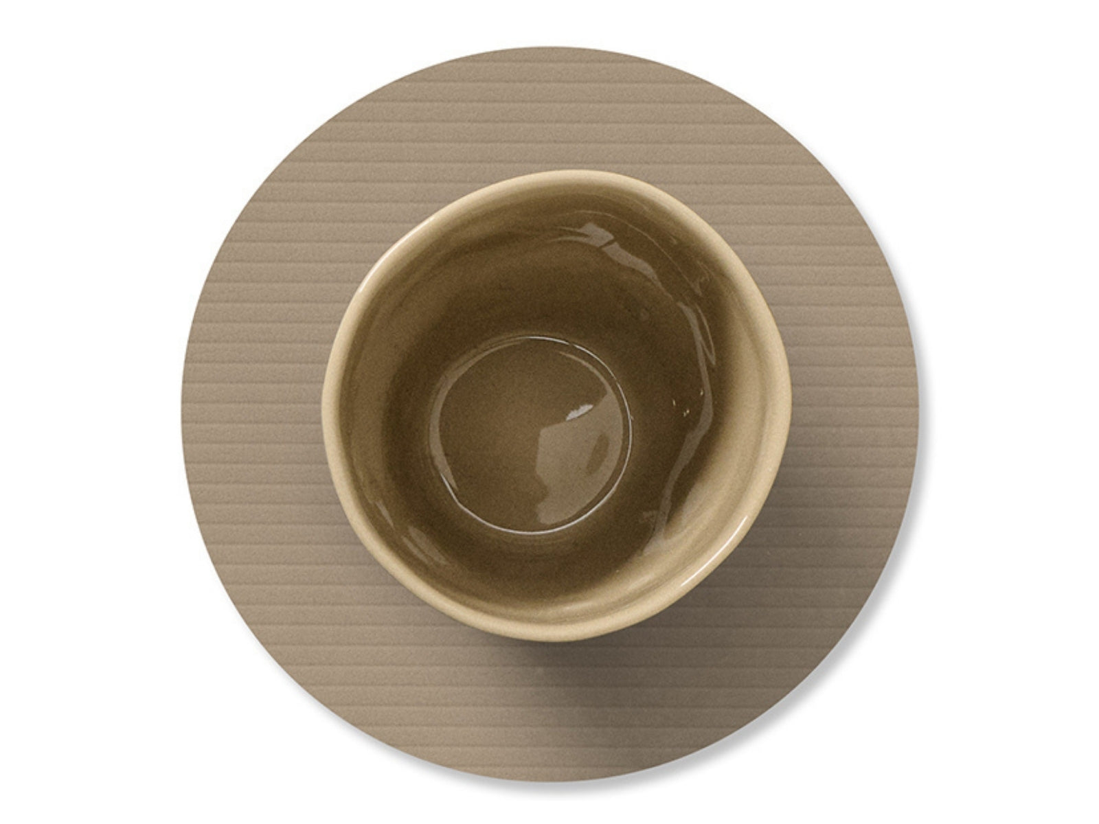 LIND DNA Corduroy Untersetzer Circle clay brown 10cm - Produktbild 3