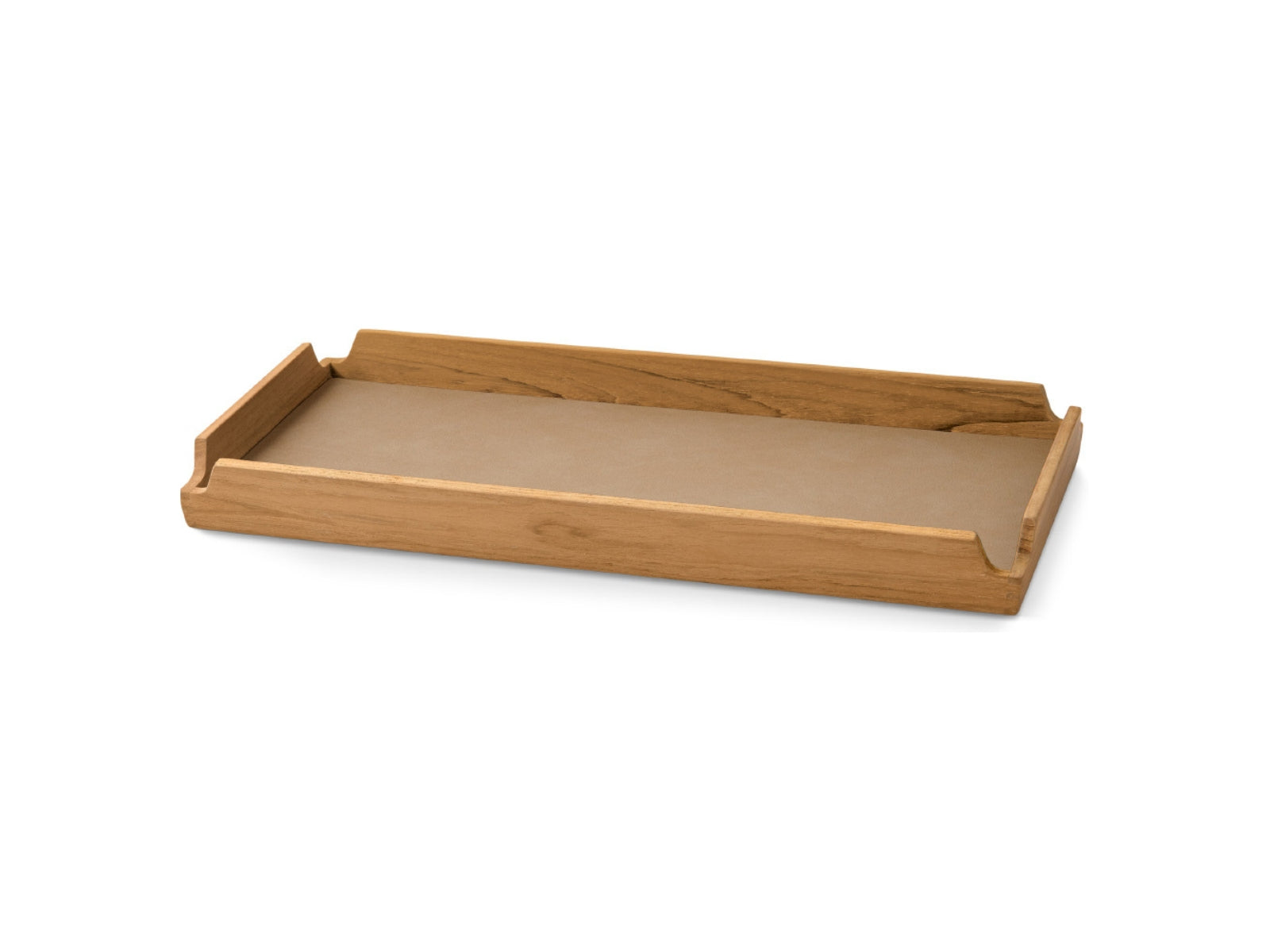 LIND DNA Nupo Tablett Teak Square Slim airy nougat 36,6x14,6cm
