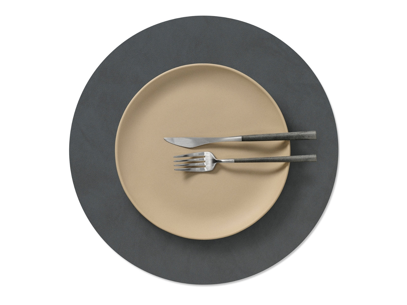 LIND DNA Nupo Tischset Circle L anthracite 38cm - Produktbild 2