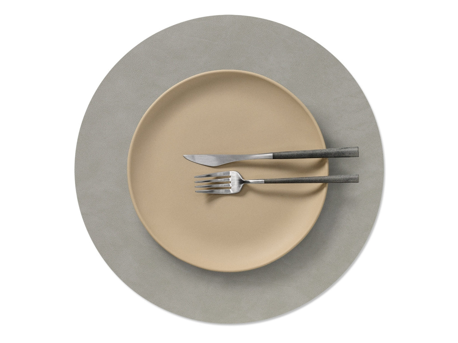 LIND DNA Nupo Tischset Circle L light grey 38cm - Produktbild 2