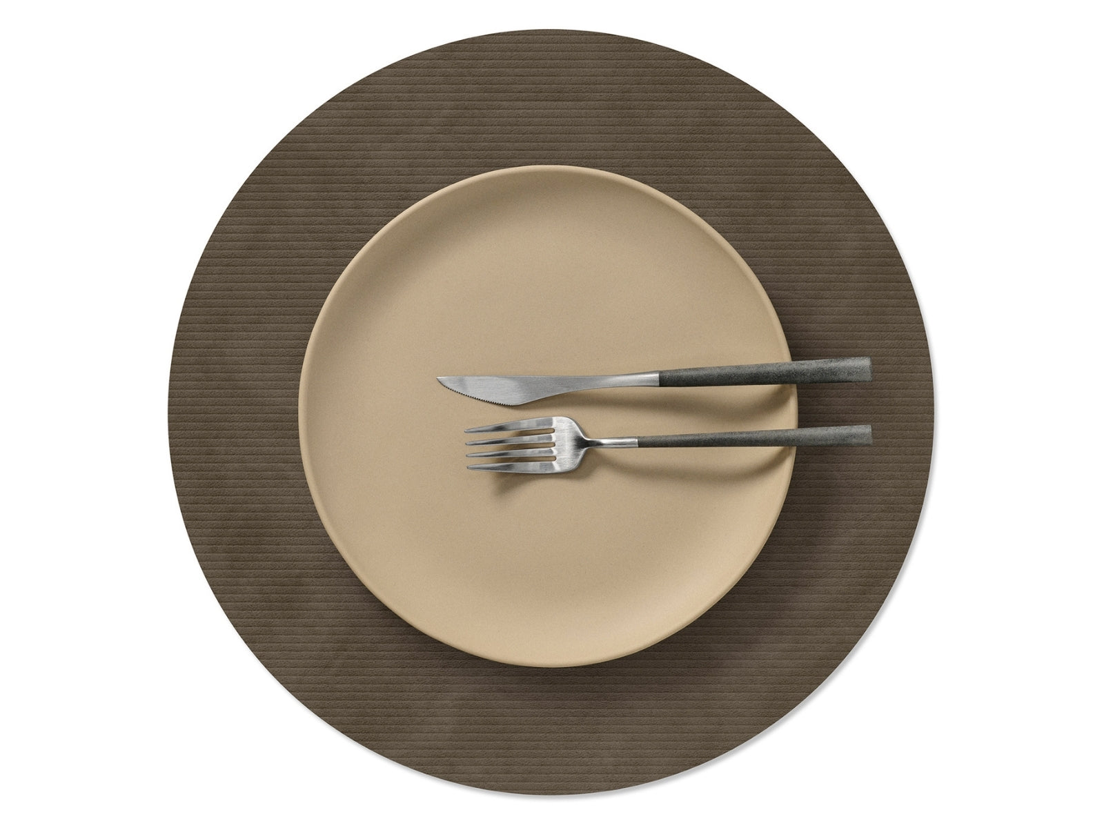 LIND DNA Corduroy Tischset Circle L caviar 38cm - Produktbild 2