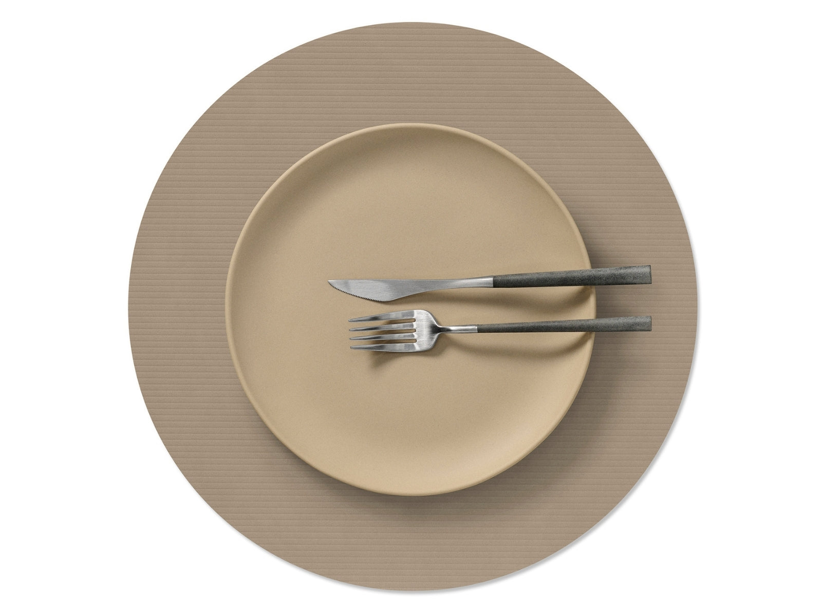 LIND DNA Corduroy Tischset Circle L clay brown 38cm - Produktbild 2