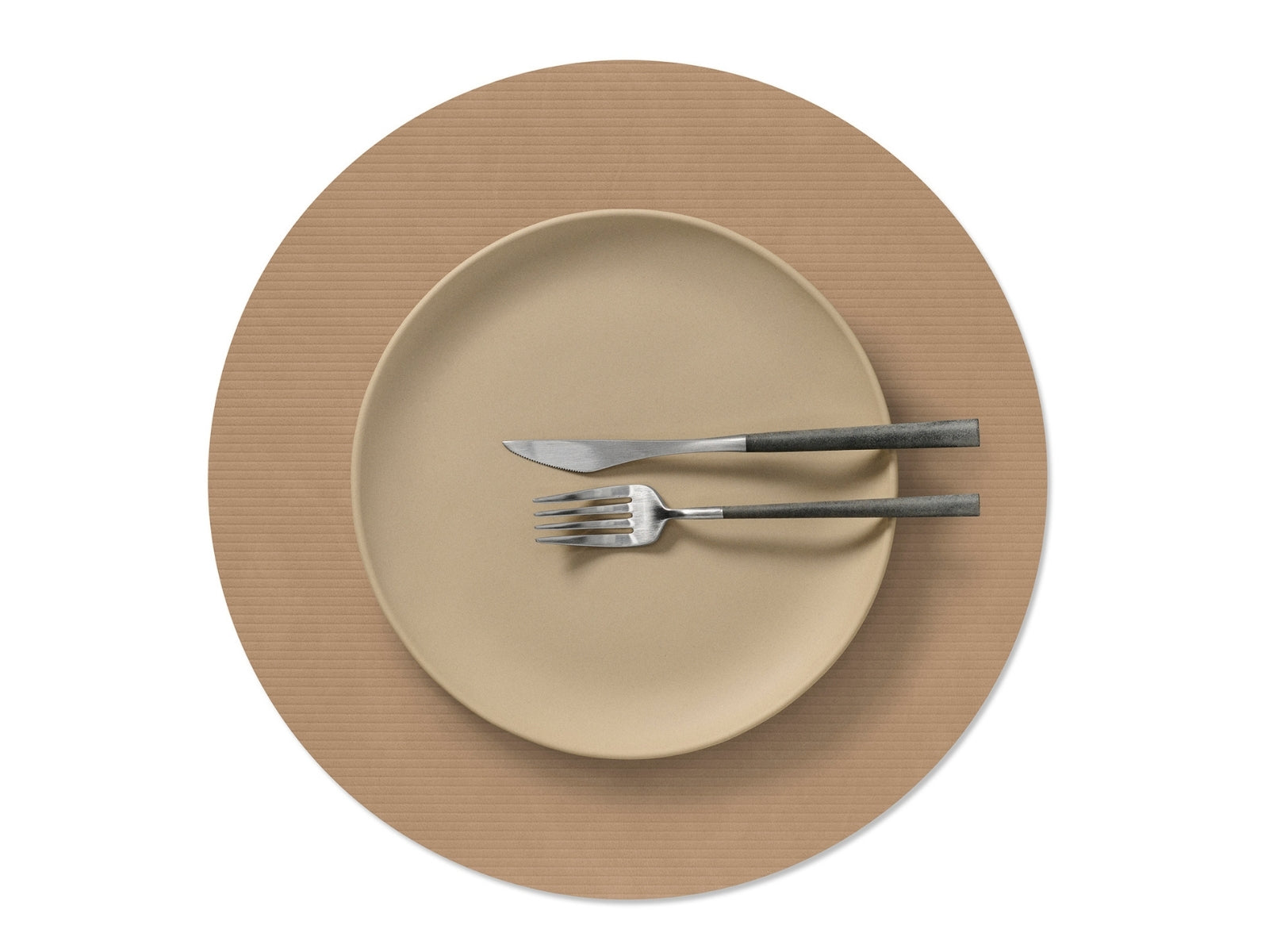 LIND DNA Corduroy Tischset Circle L nougat 38cm - Produktbild 2