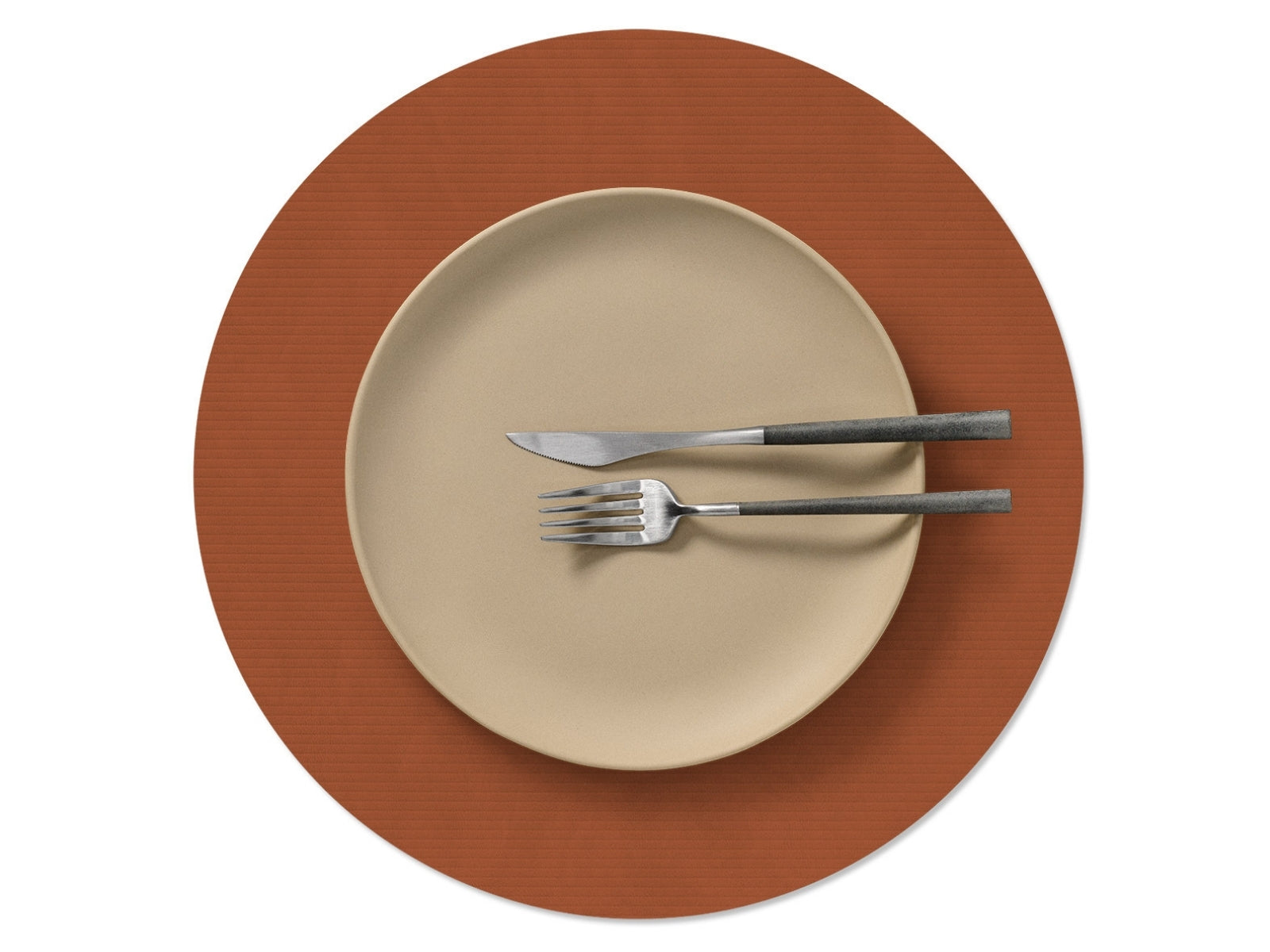 LIND DNA Corduroy Tischset Circle L rust 38cm - Produktbild 2
