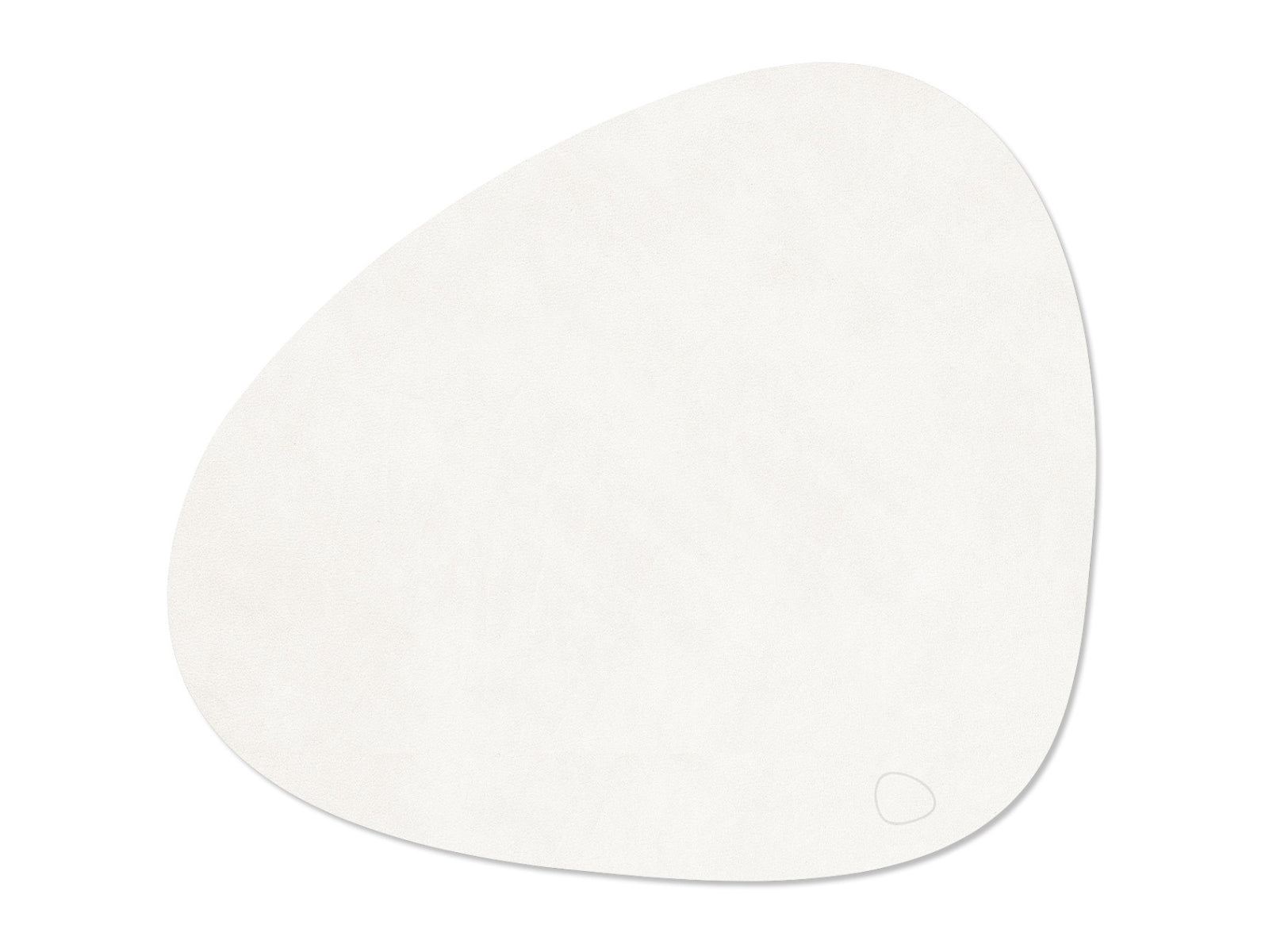 LIND DNA Nupo Tischset Curve L pure white 37x44cm - Produktbild 1