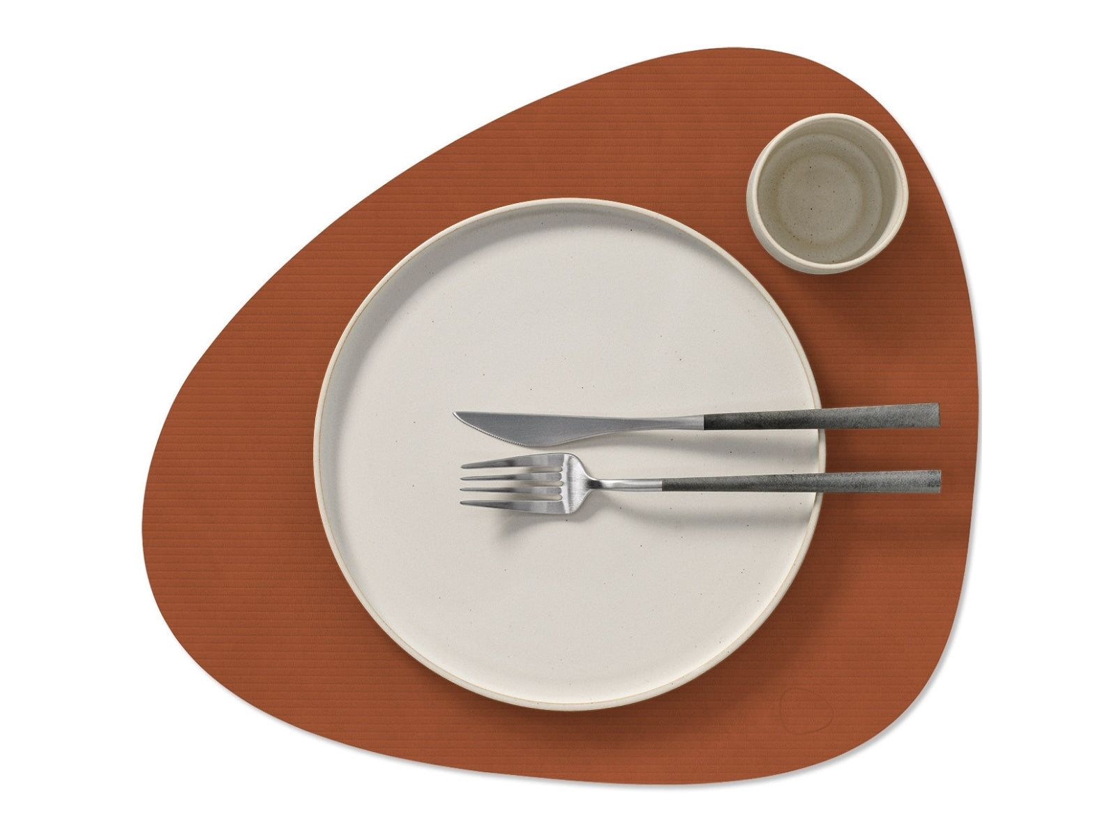 LIND DNA Corduroy Tischset Curve L pure rust 37x44cm - Produktbild 2