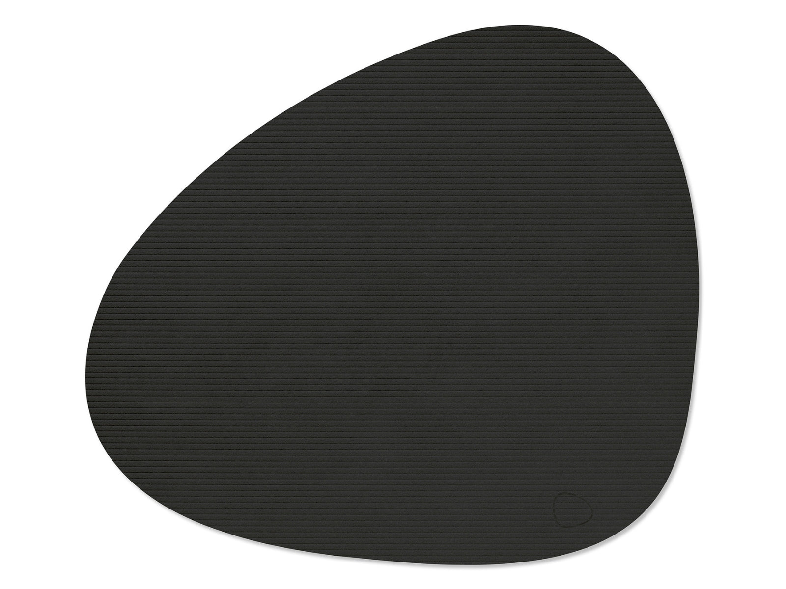 LIND DNA Corduroy Tischset Curve L pure black ink 37x44cm - Produktbild 1
