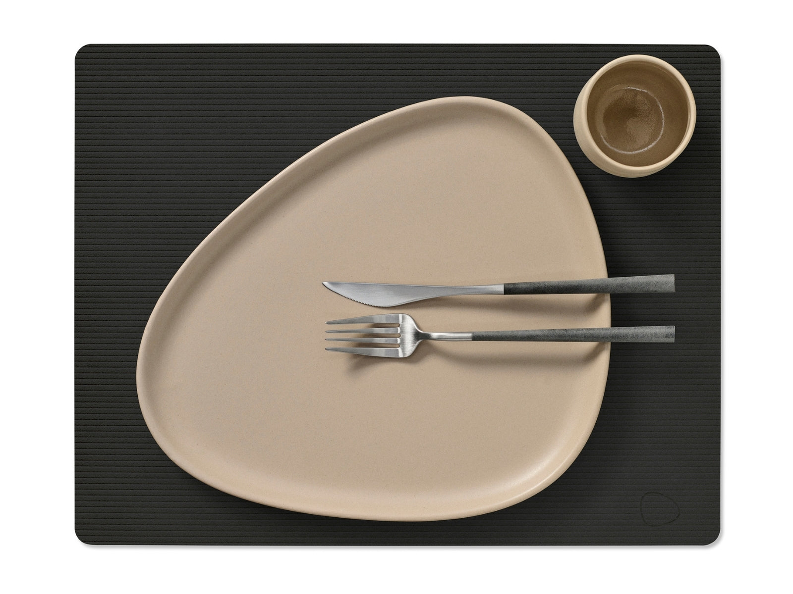 LIND DNA Corduroy Tischset Square L black ink 35x45cm - Produktbild 2