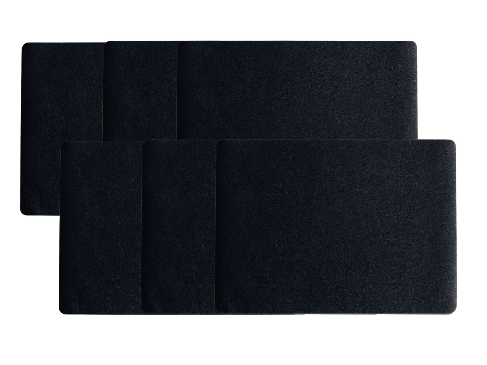ASA Tischset Lederoptik schwarz 46x33cm Set6 - Produktbild 1