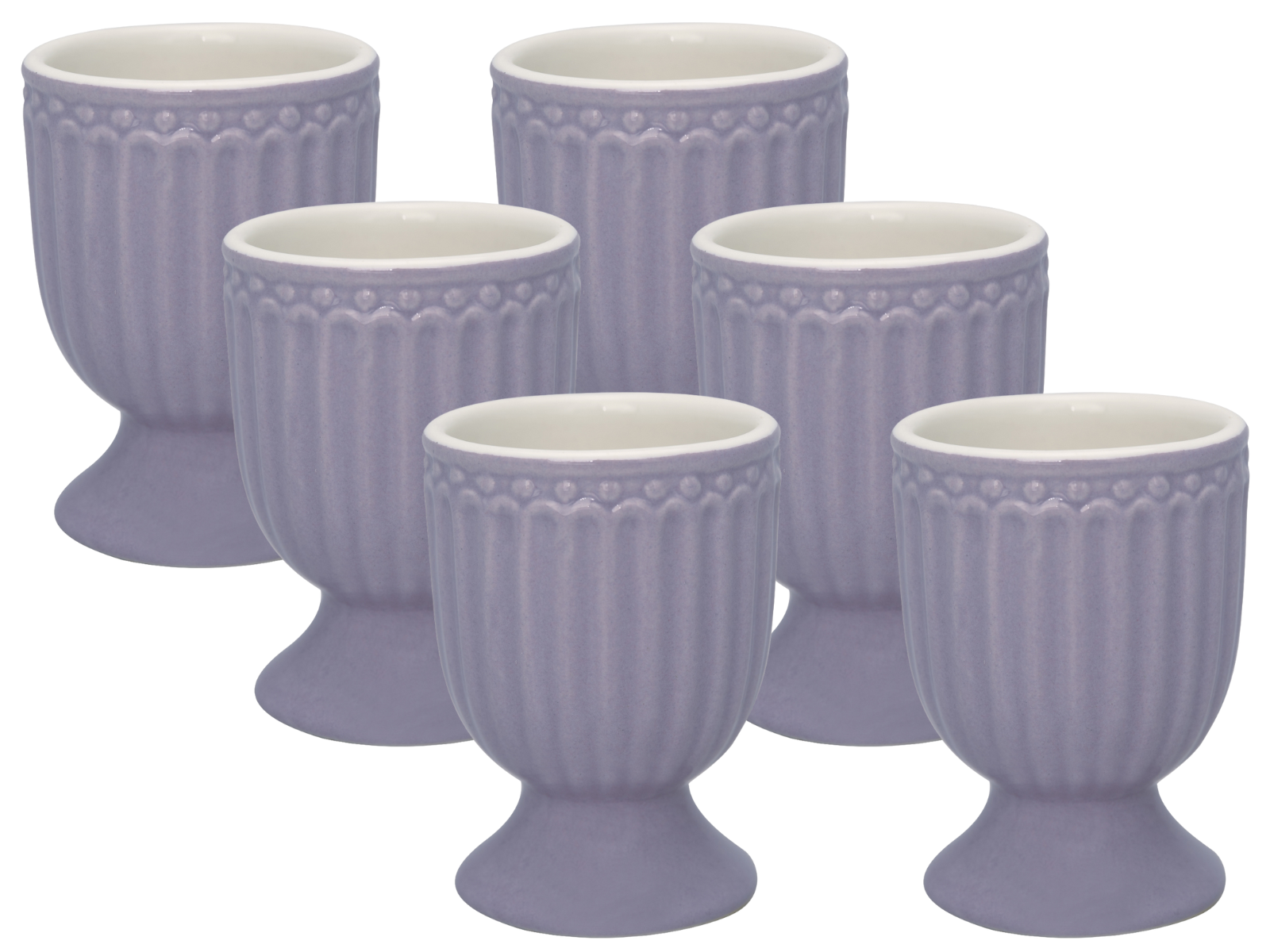 Greengate Alice Eierbecher lavender 6,5 cm Set6 Freisteller