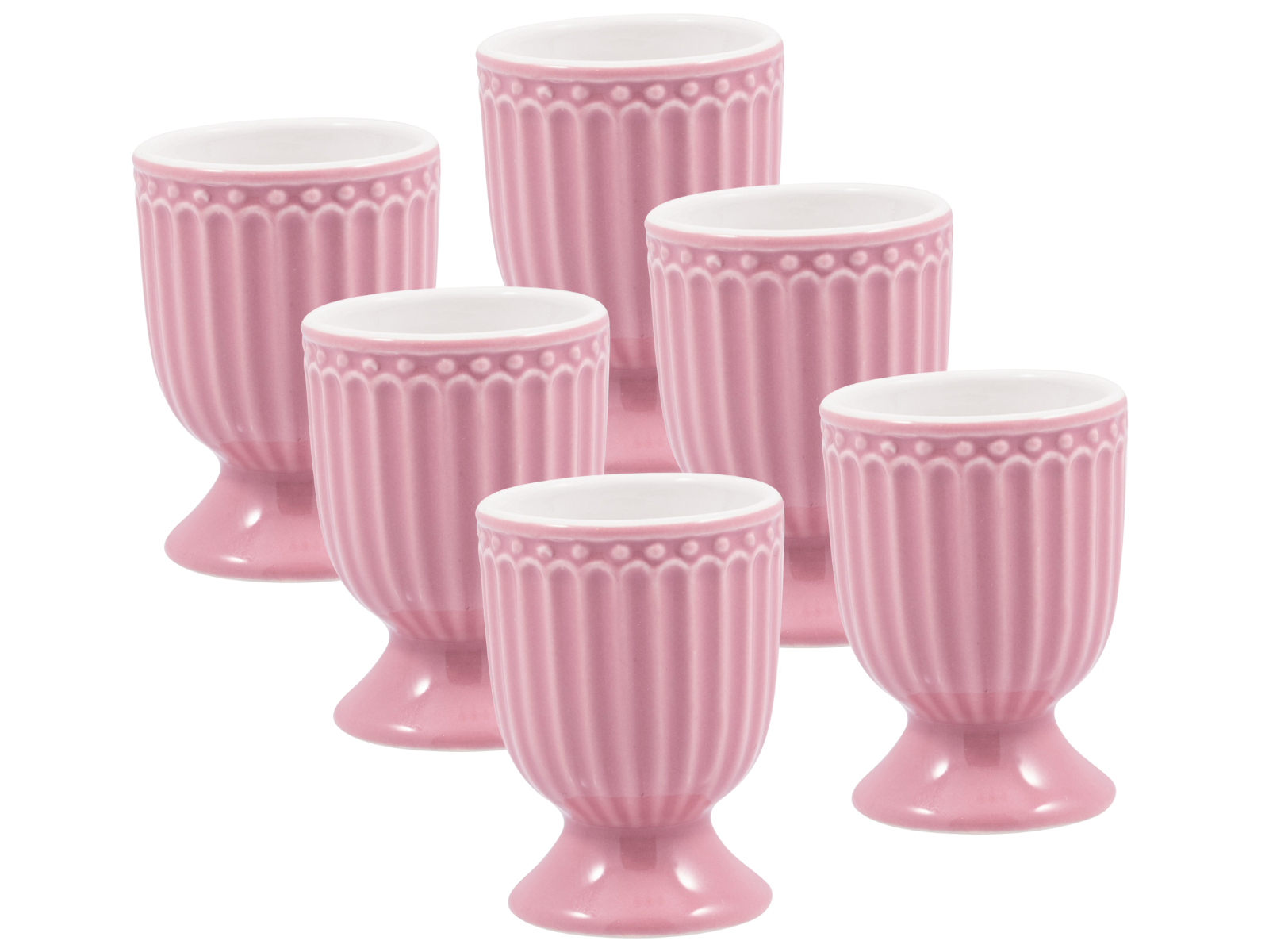 Greengate Alice Eierbecher dusty rose 6,5 cm Set6 Freisteller