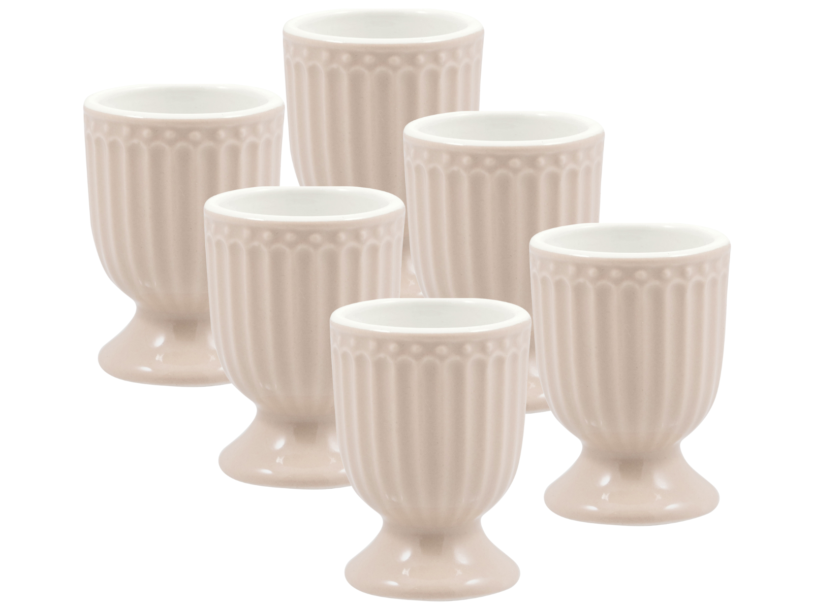 Greengate Alice Eierbecher creamy fudge 6,5cm Set6 Freisteller