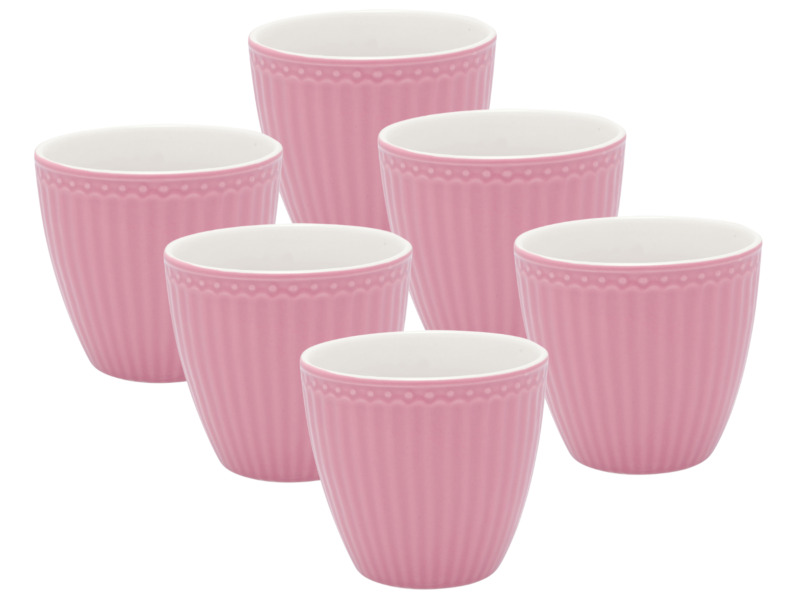 Greengate Alice Latte Cup dusty rose 0,3 l Set6 Freisteller