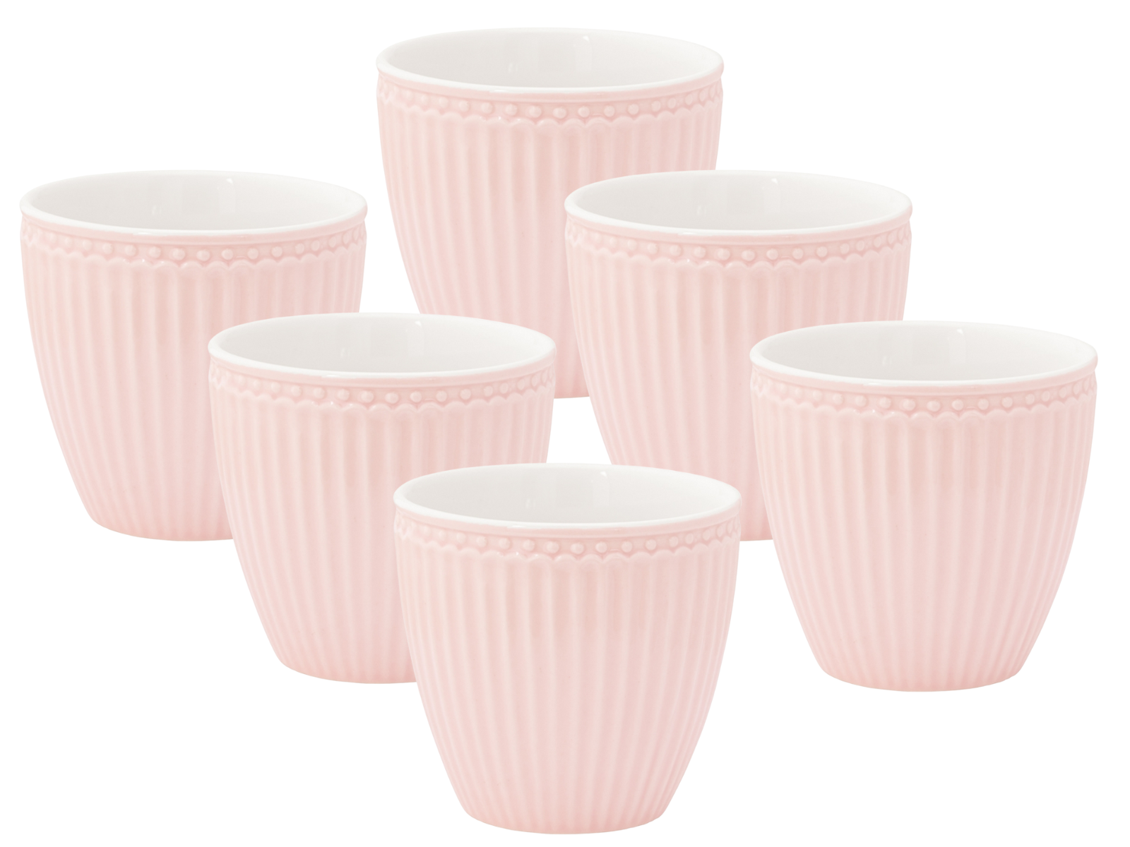 Greengate Alice Latte Cup pale pink 0,25 l Set6 Freisteller