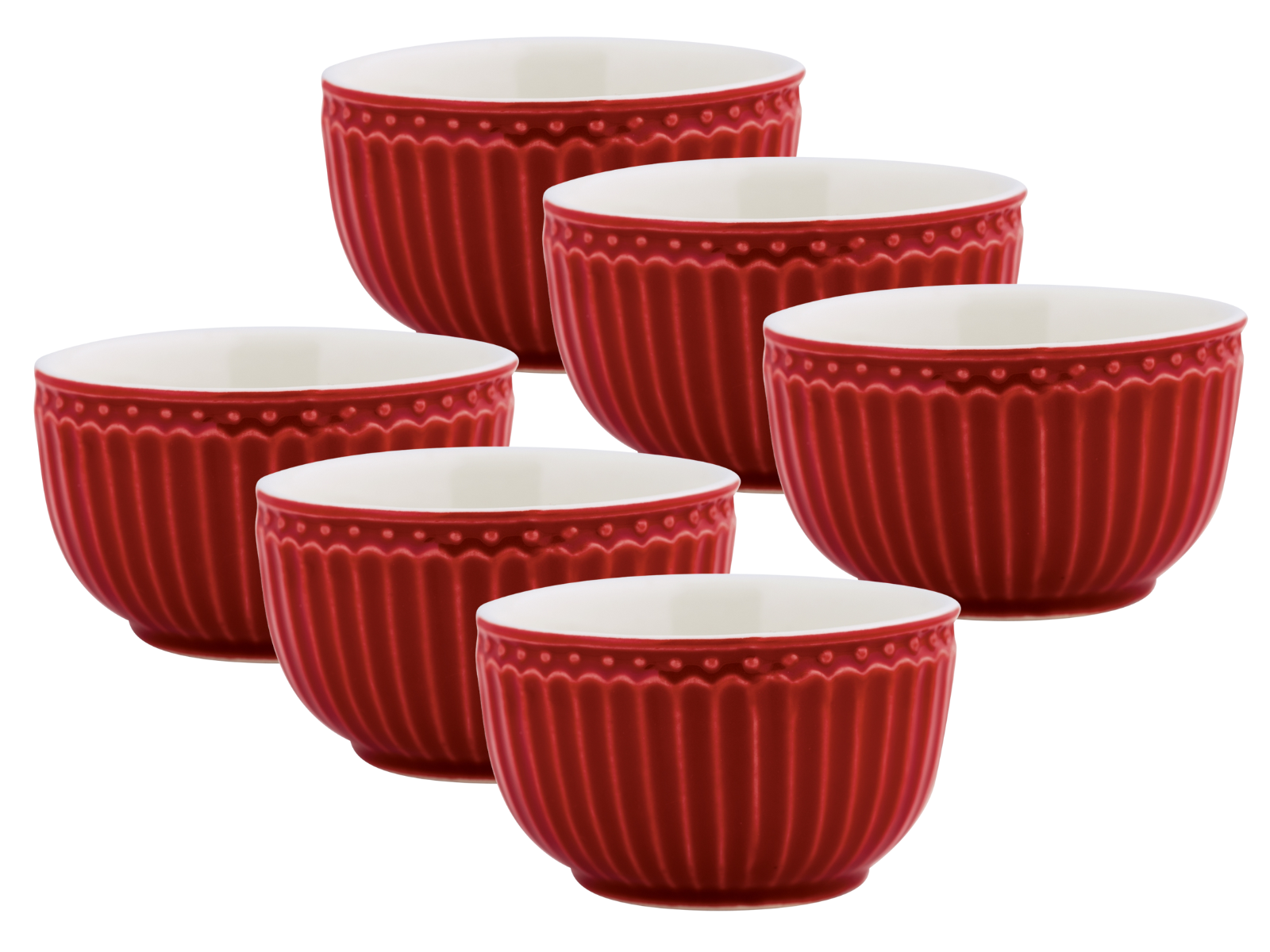 Greengate Alice Mini Bowl red 8,5 cm Set6 Freisteller