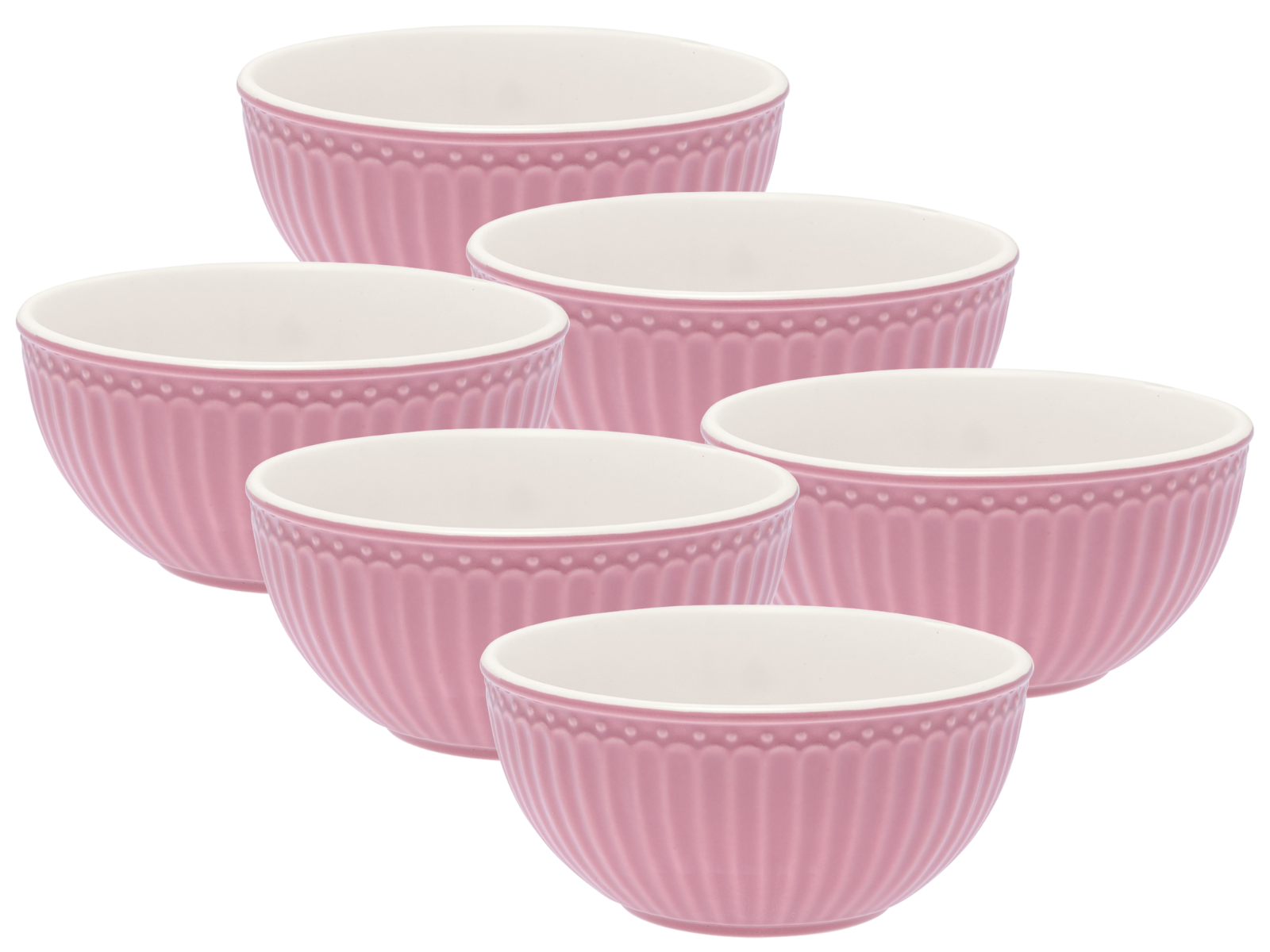 Greengate Alice Müslischale dusty rose 0,45 l Set6 Freisteller