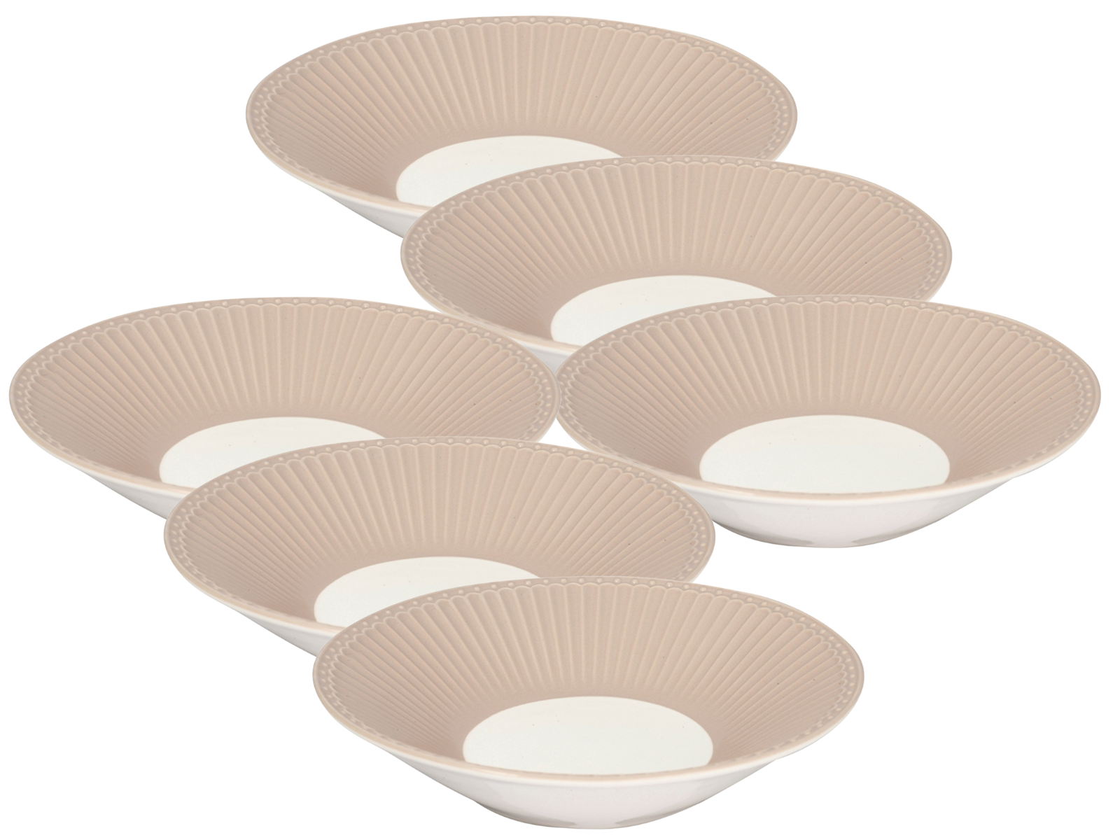 Greengate Alice Pastateller creamy fudge 23cm Set6 Freisteller