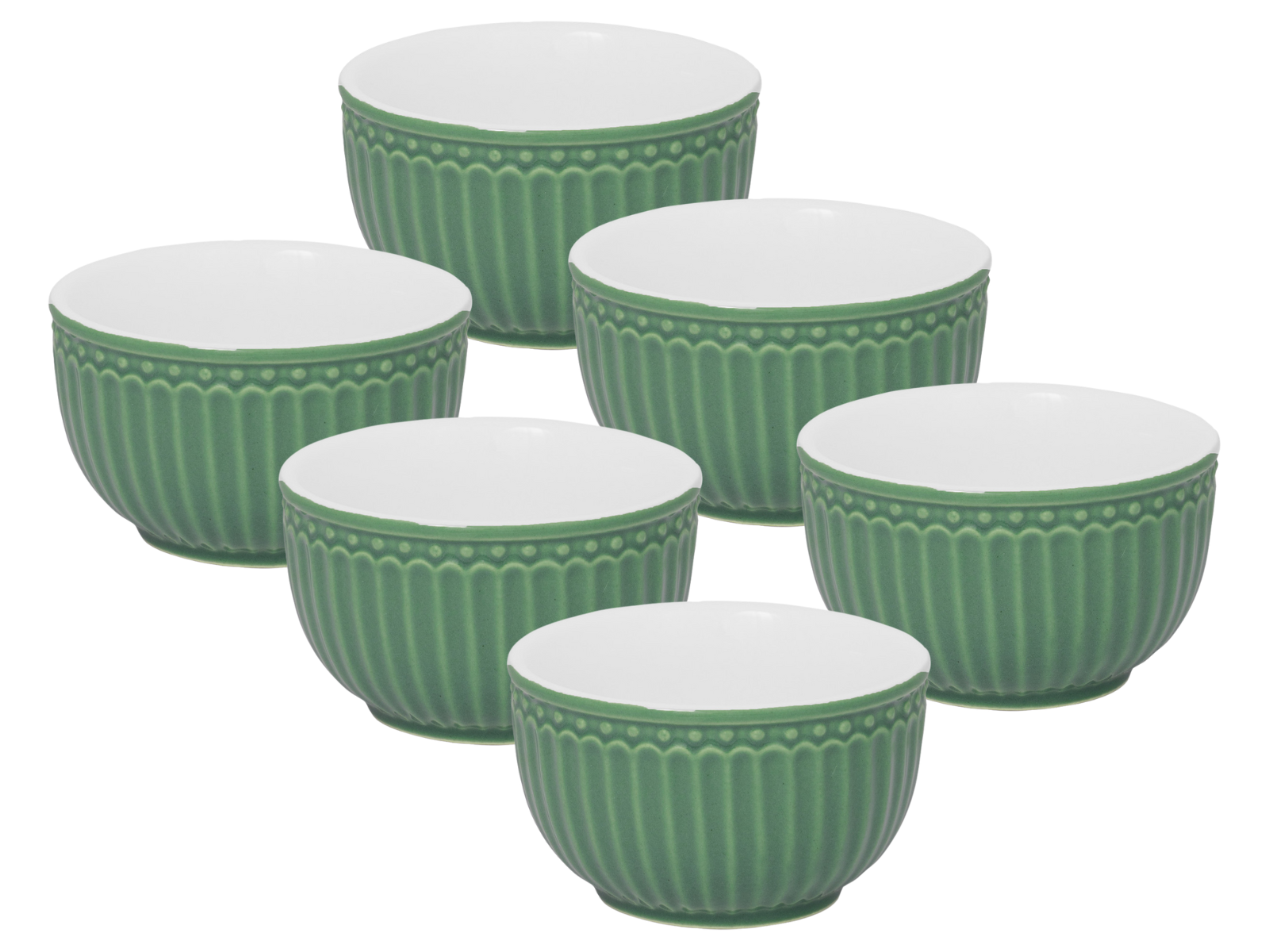 Greengate Alice Mini Bowl dusty green 8,5cm Set6 Freisteller