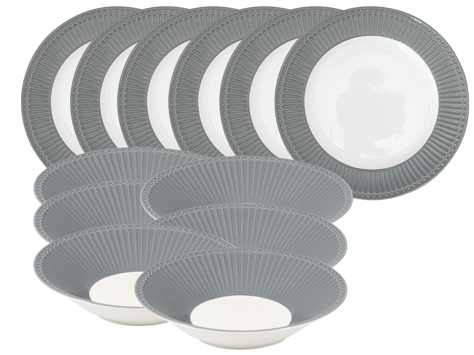 Greengate Alice Tafelset stone grey 12tlg Freisteller