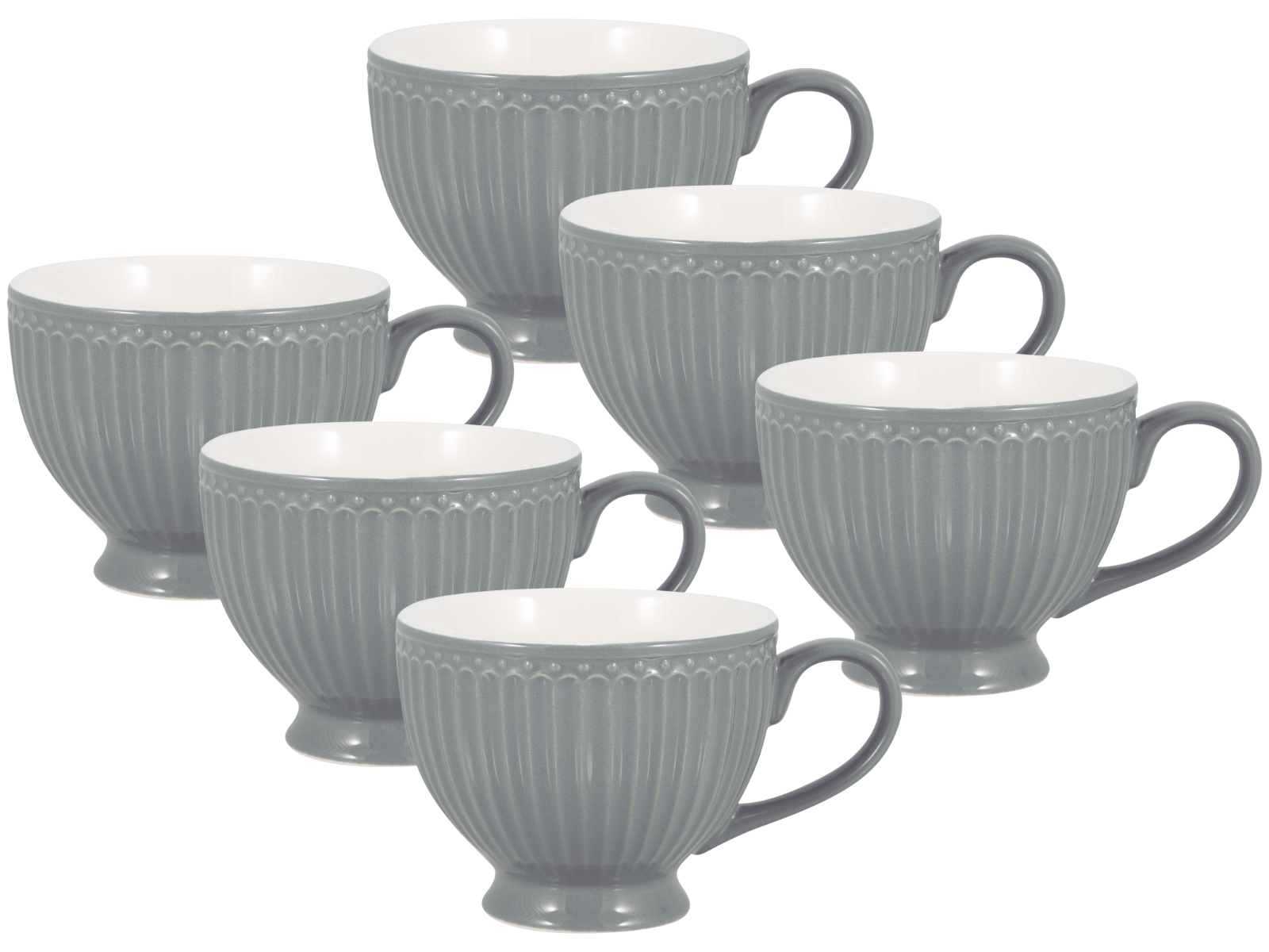 Greengate Alice Teetasse stone grey 0,4 l Set6 Freisteller