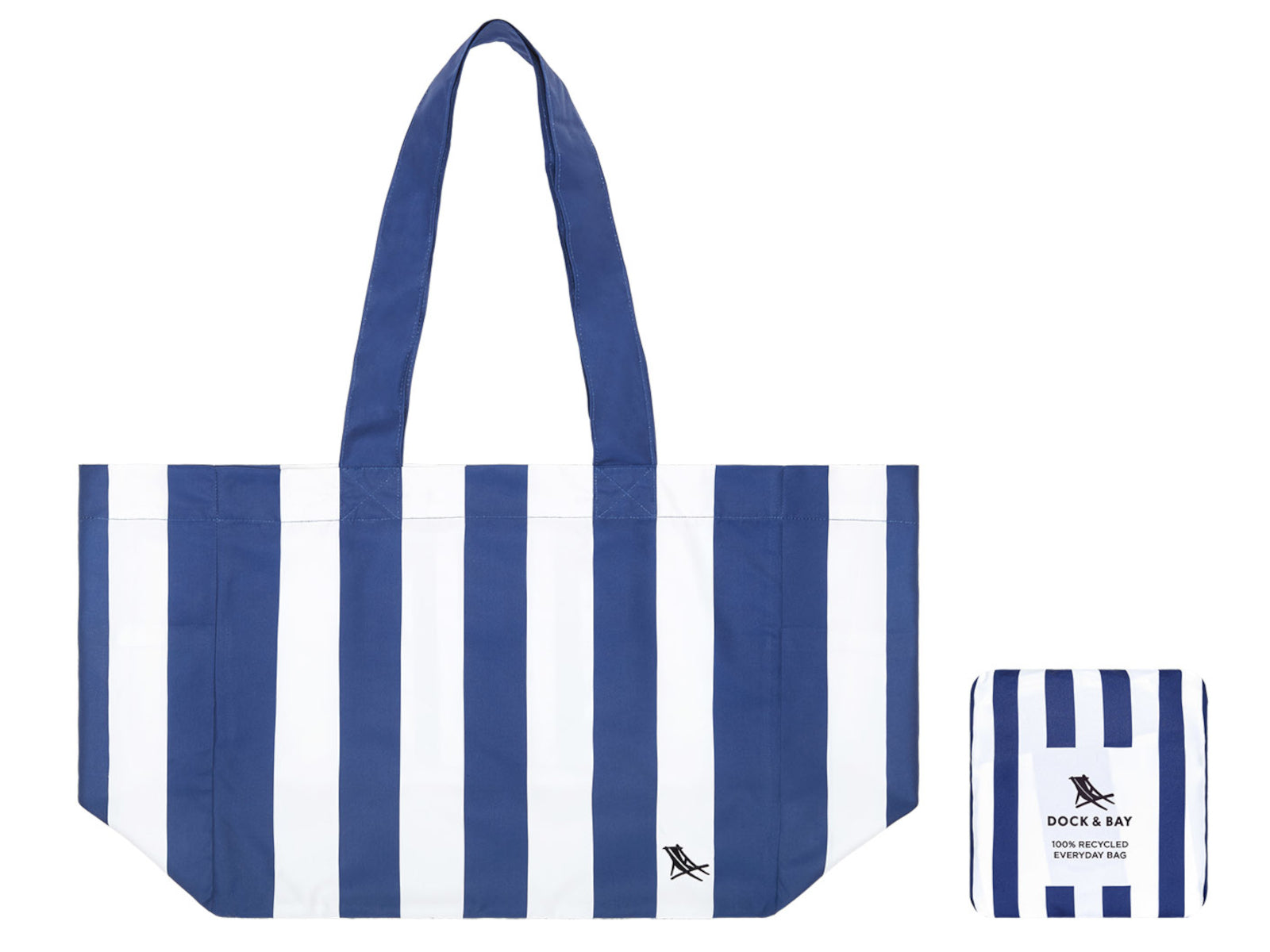 Dock & Bay Strandtasche faltbar Whitsunday Blue Freisteller 1
