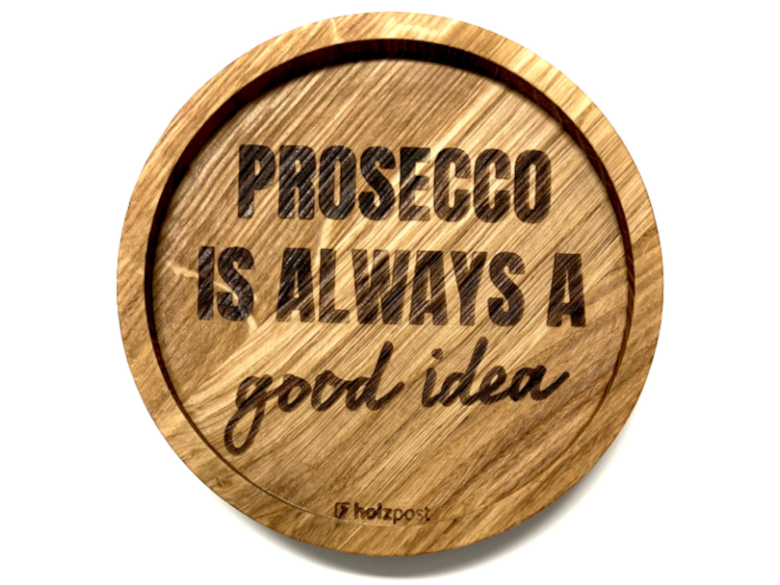 holzpost Untersetzer Good Idea Eiche 11,2cm Freisteller 1