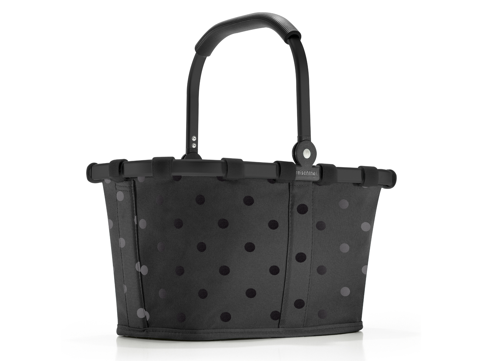 reisenthel carrybag XS frame glossy dots black Freisteller 2