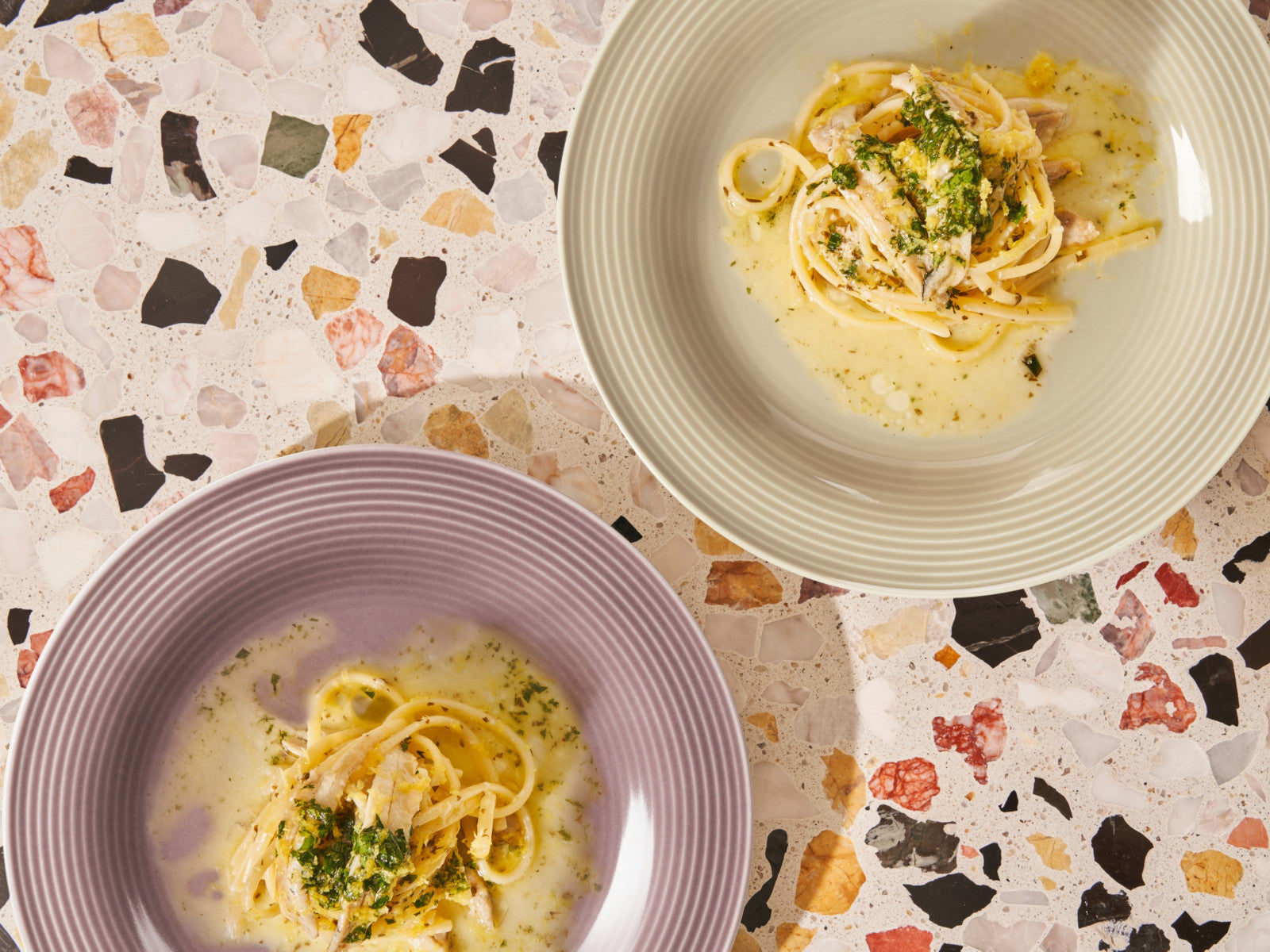 Seltmann Weiden Beat Sandbeige uni Pasta-/Salatteller 27,5cm Lifestyle2