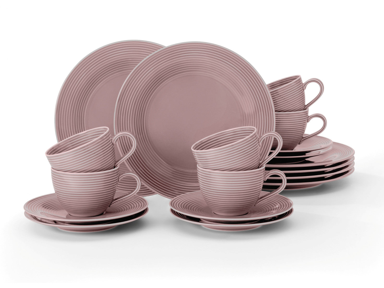 Seltmann Weiden Beat Altrosa uni Kaffeeservice 18tlg Freisteller1