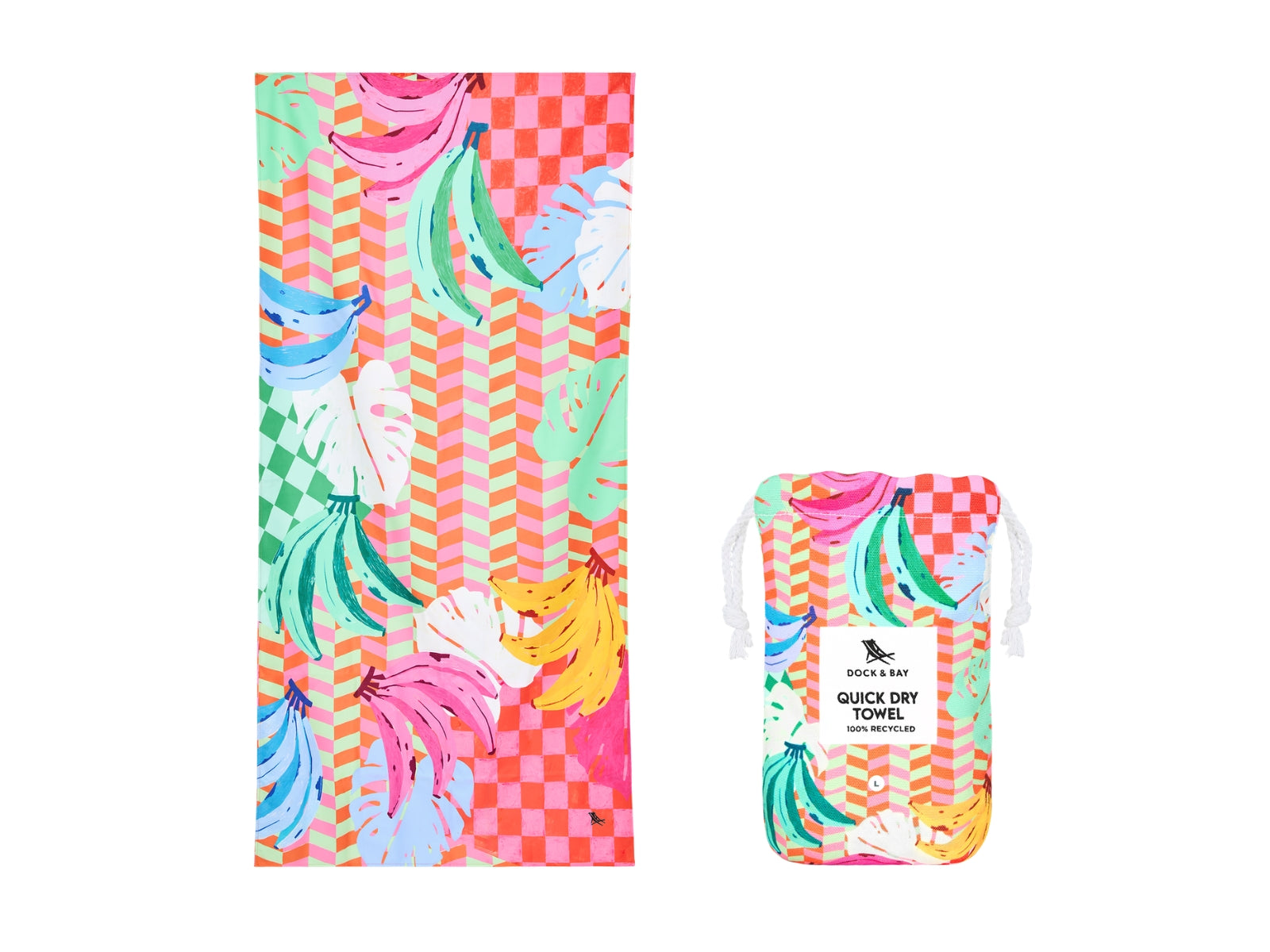 Dock & Bay Beach Towel L Banana Karma 160x90cm - Produktbild 2